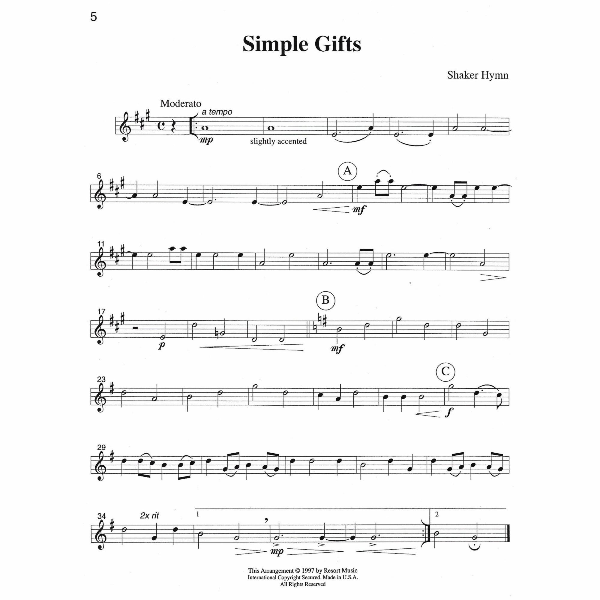 Sample: Part 2: Violin (Pg. 5)