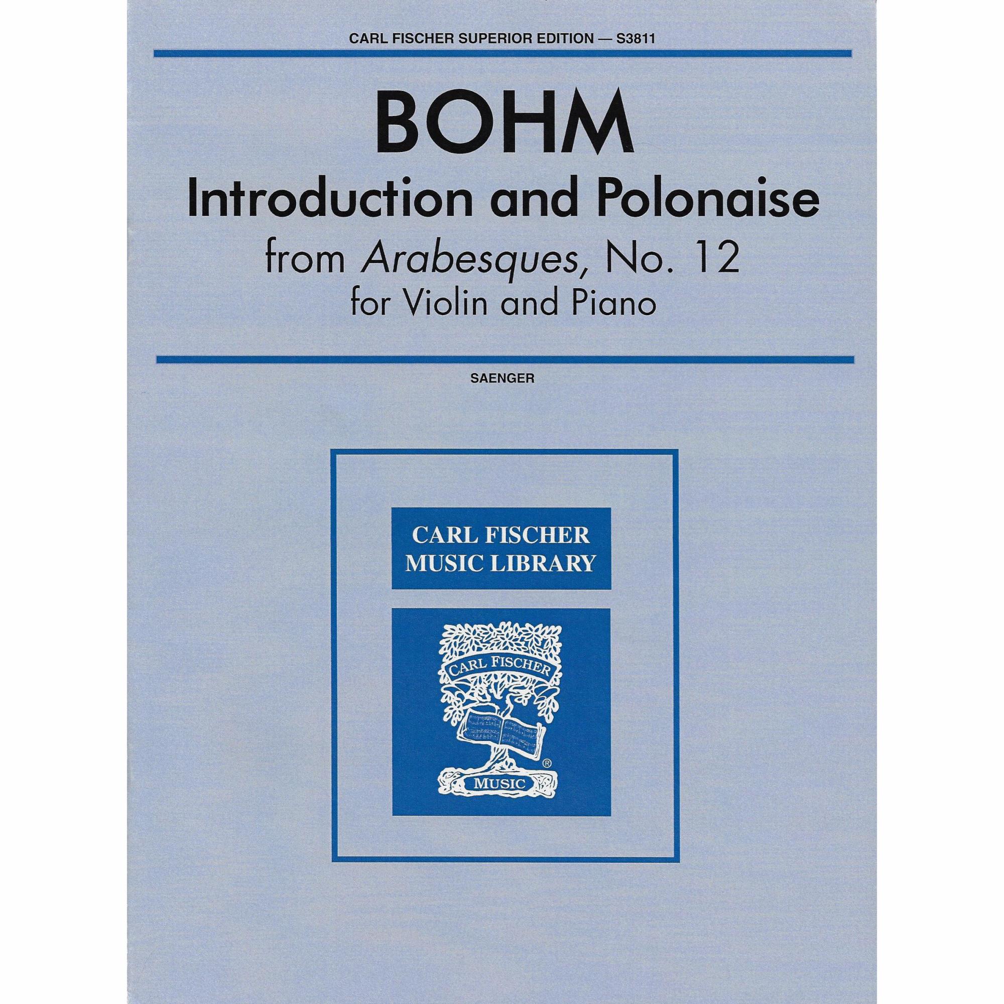 Bohm -- Introduction and Polonaise for Violin and Piano