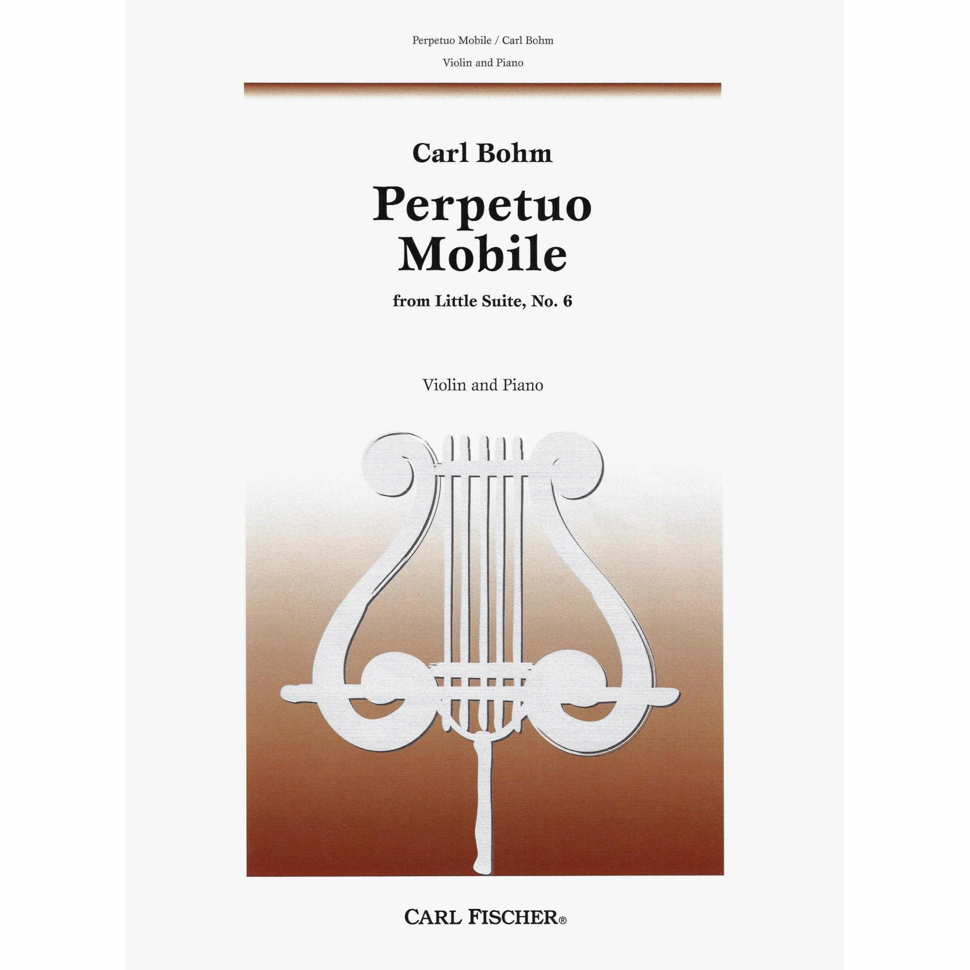 Bohm -- Perpetuo Mobile for Violin and Piano
