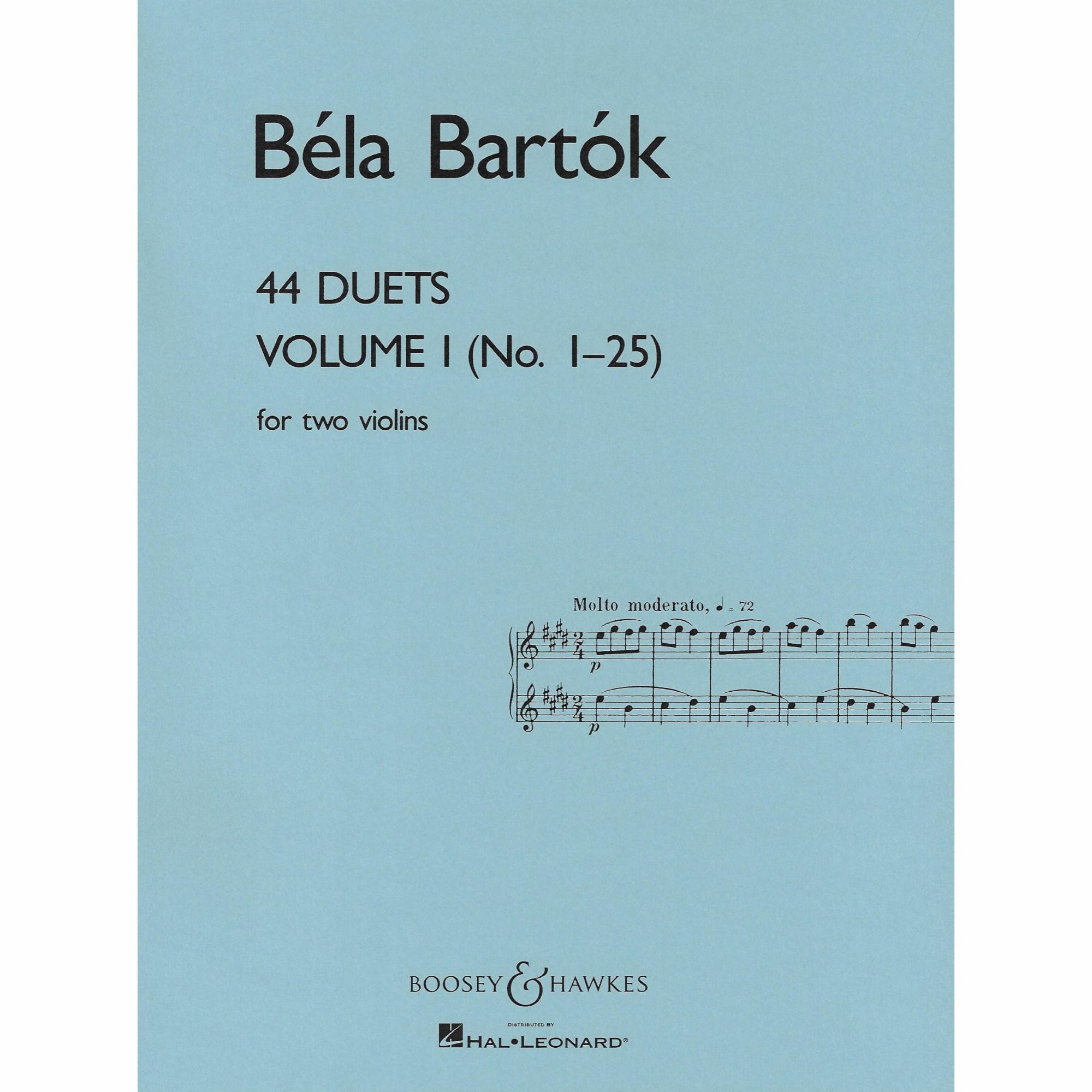 Bartok -- 44 Duets, Volumes I & II for Two Violins