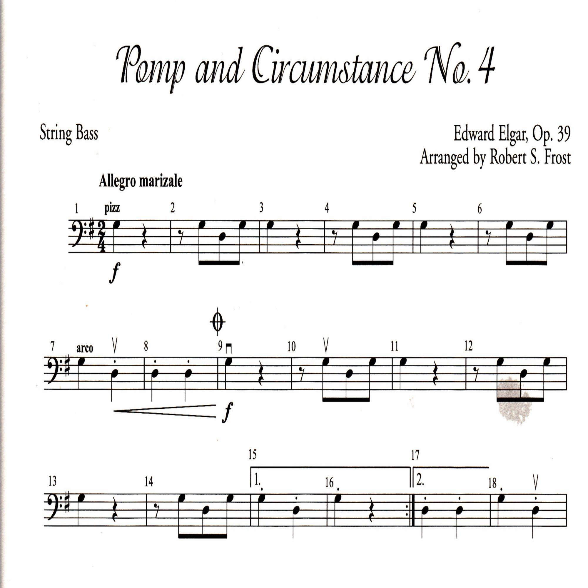 Pomp and Circumstance No. 4 for String Orchestra (Grade 2.5)