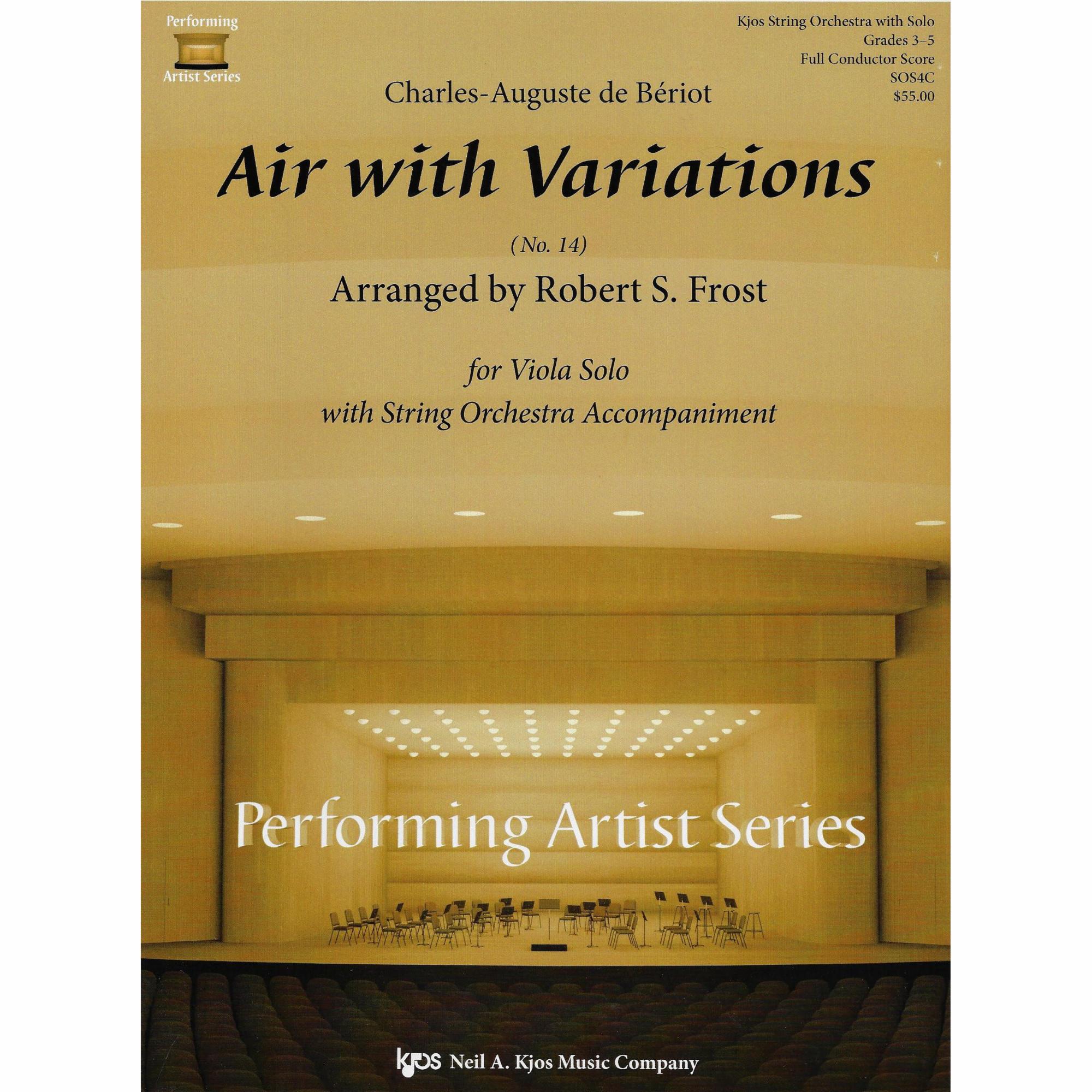 Beriot -- Air with Variations for Viola and String Orchestra