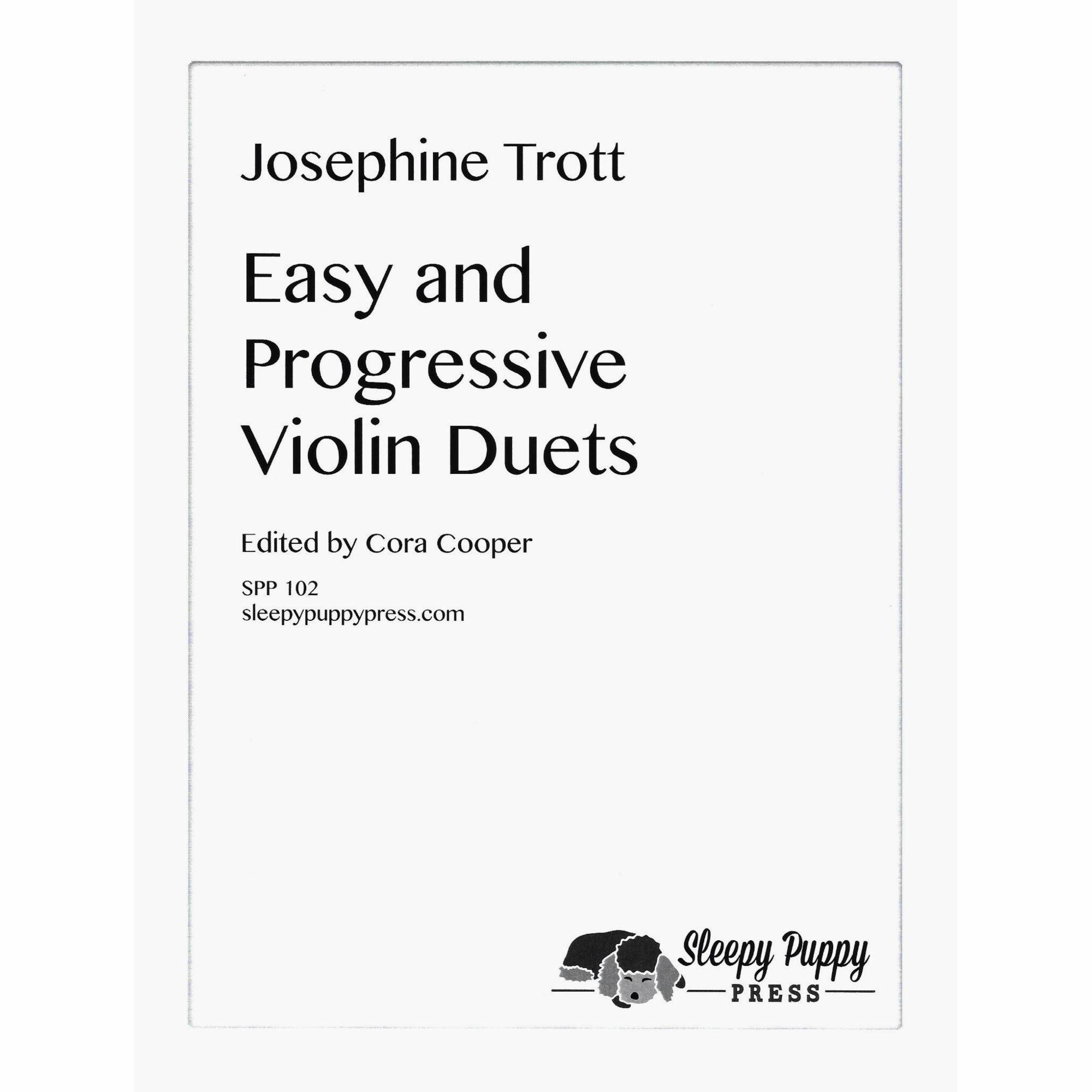 Trott -- Easy and Progressive Violin Duets