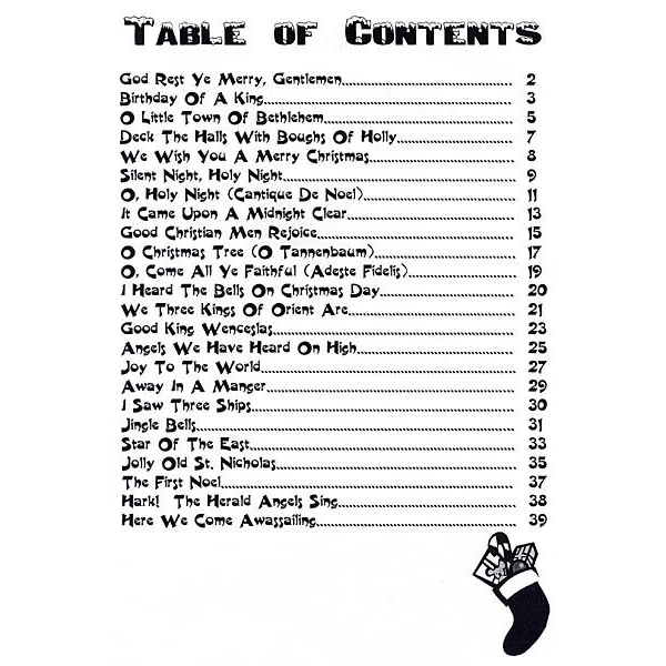 Table of contents