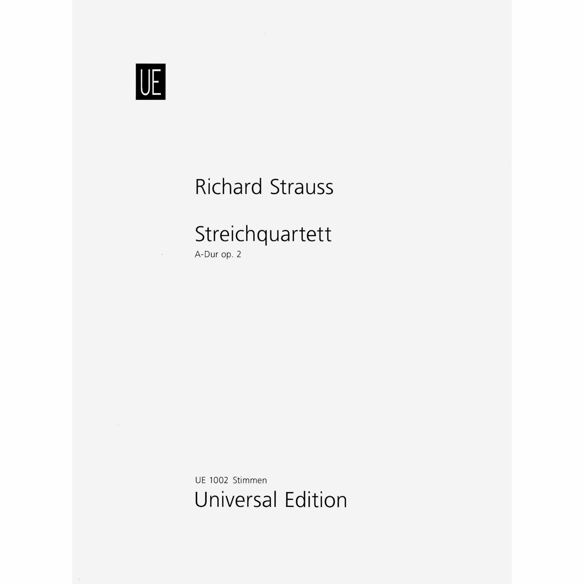 Strauss -- String Quartet in A Major, Op. 2