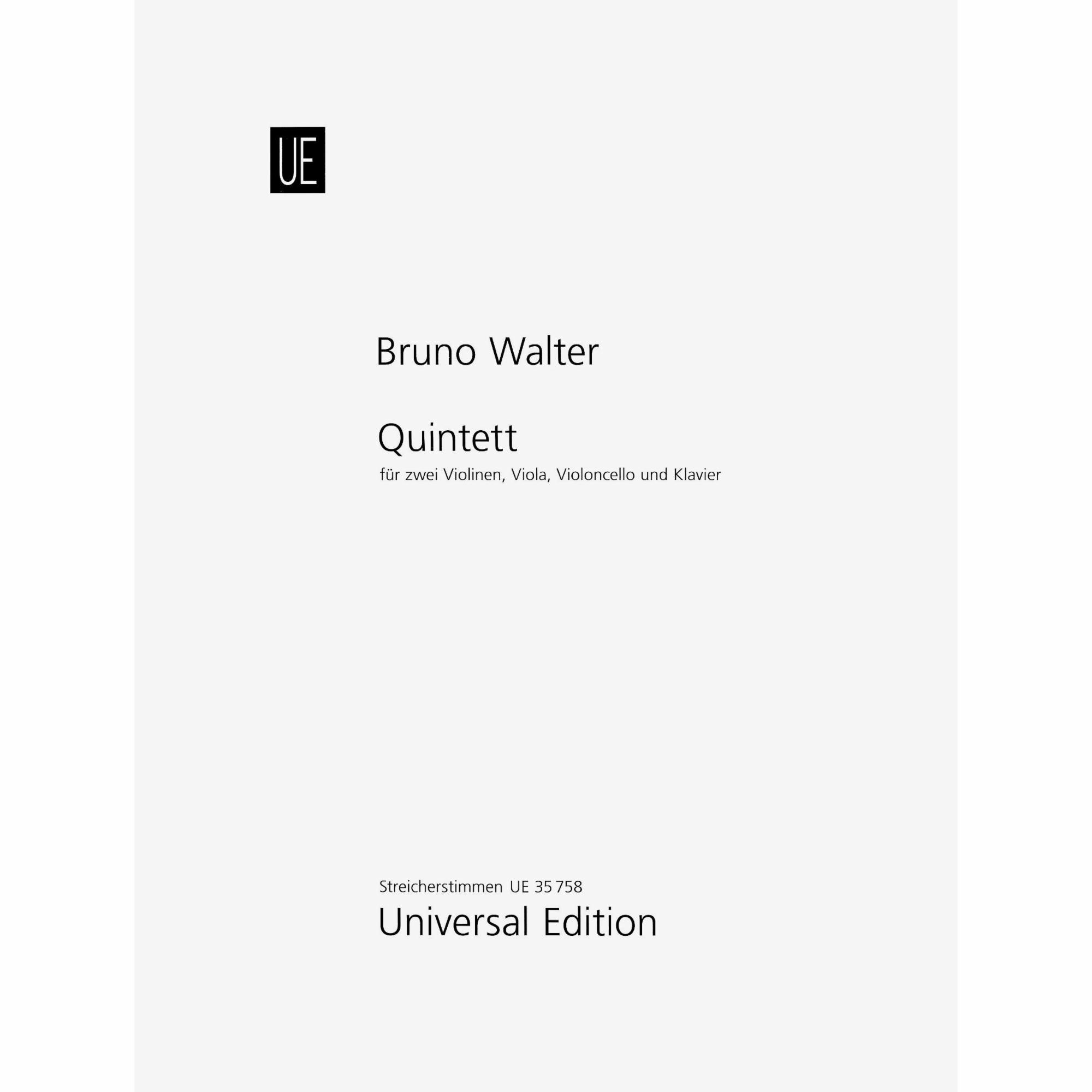 Walter -- Piano Quintet in F-sharp Minor