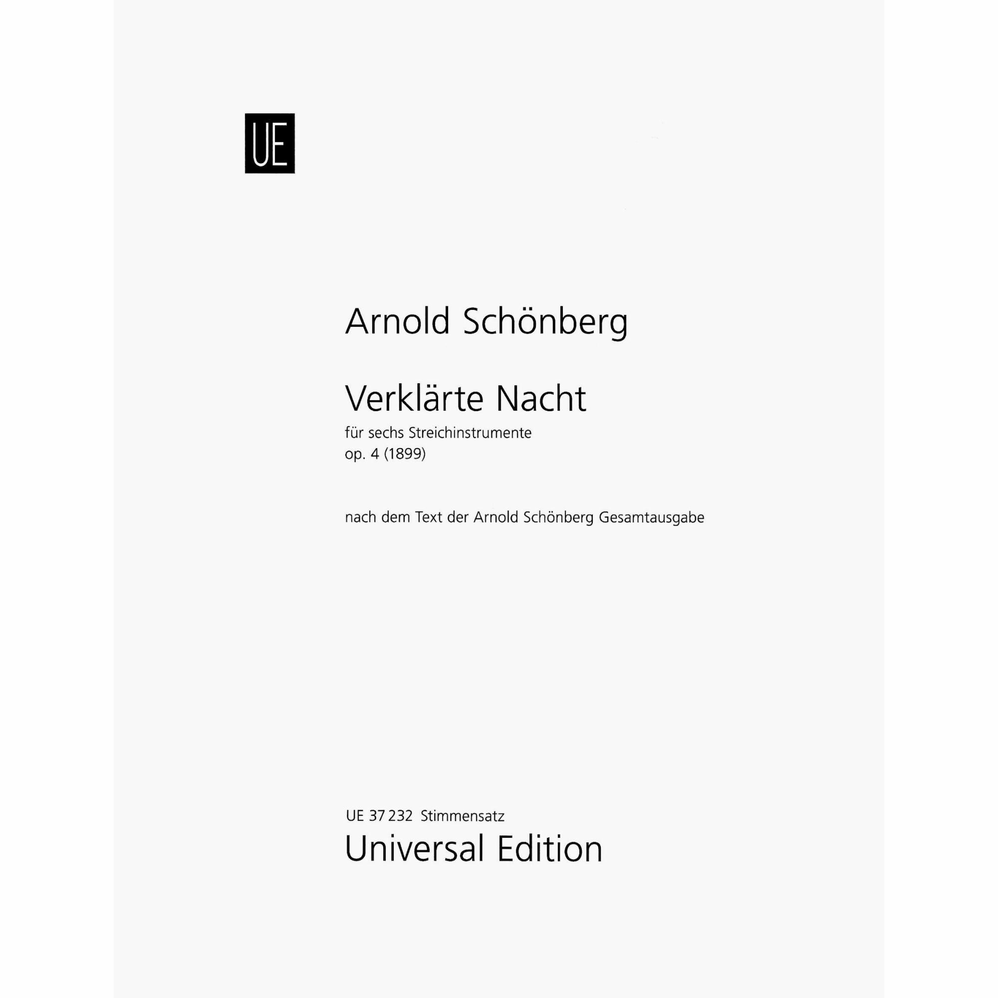 Schoenberg -- Verklarte Nacht, Op. 4 for String Sextet