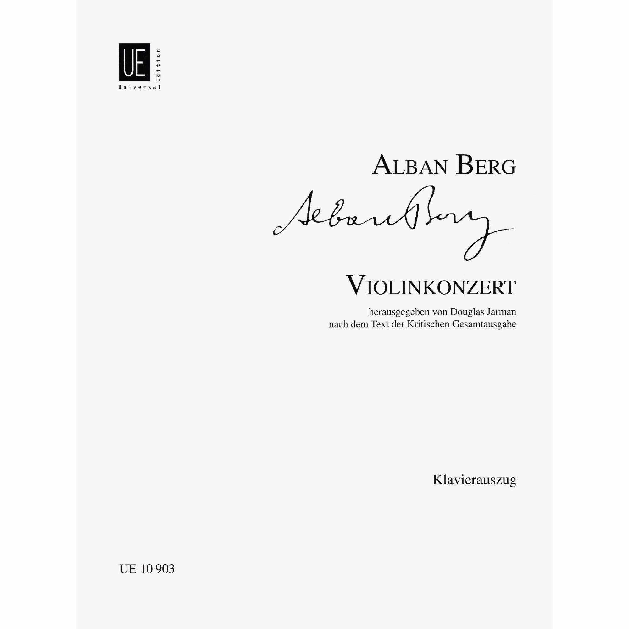 Berg -- Violin Concerto