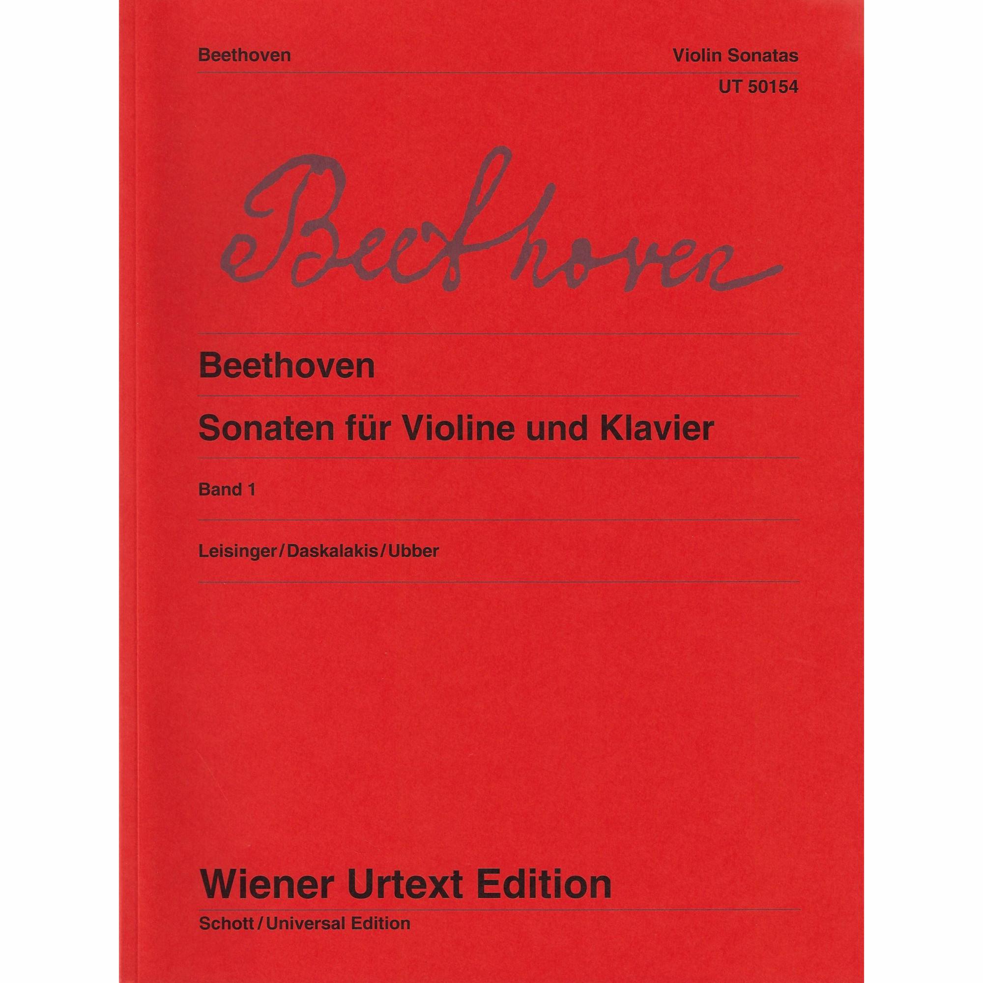 Beethoven -- Sonatas, Volume 1 for Violin and Piano
