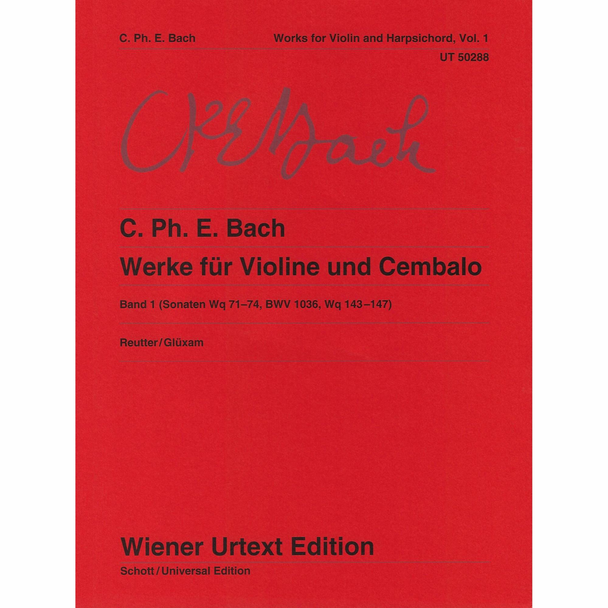 C.P.E. Bach -- Works for Violin and Harpsichord, Vols. 1-2