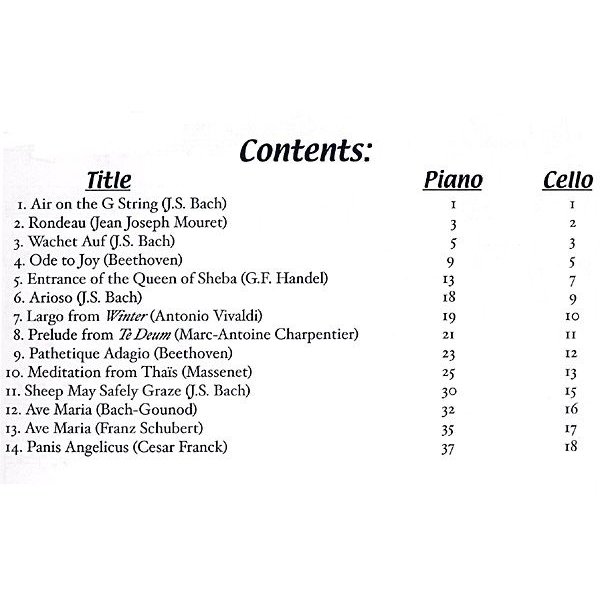 Table Of Contents