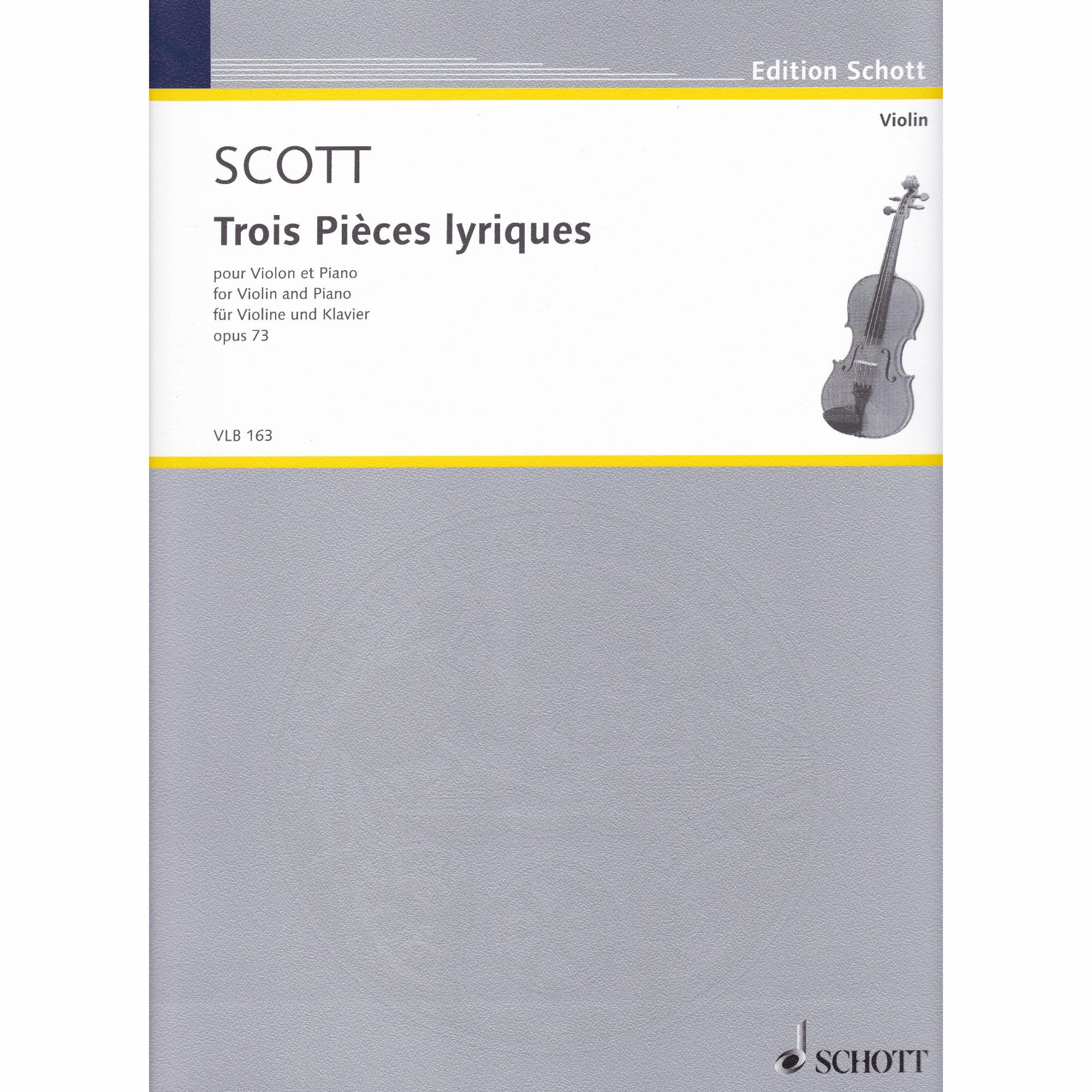 Three Lyrical Pieces for Violin and Piano