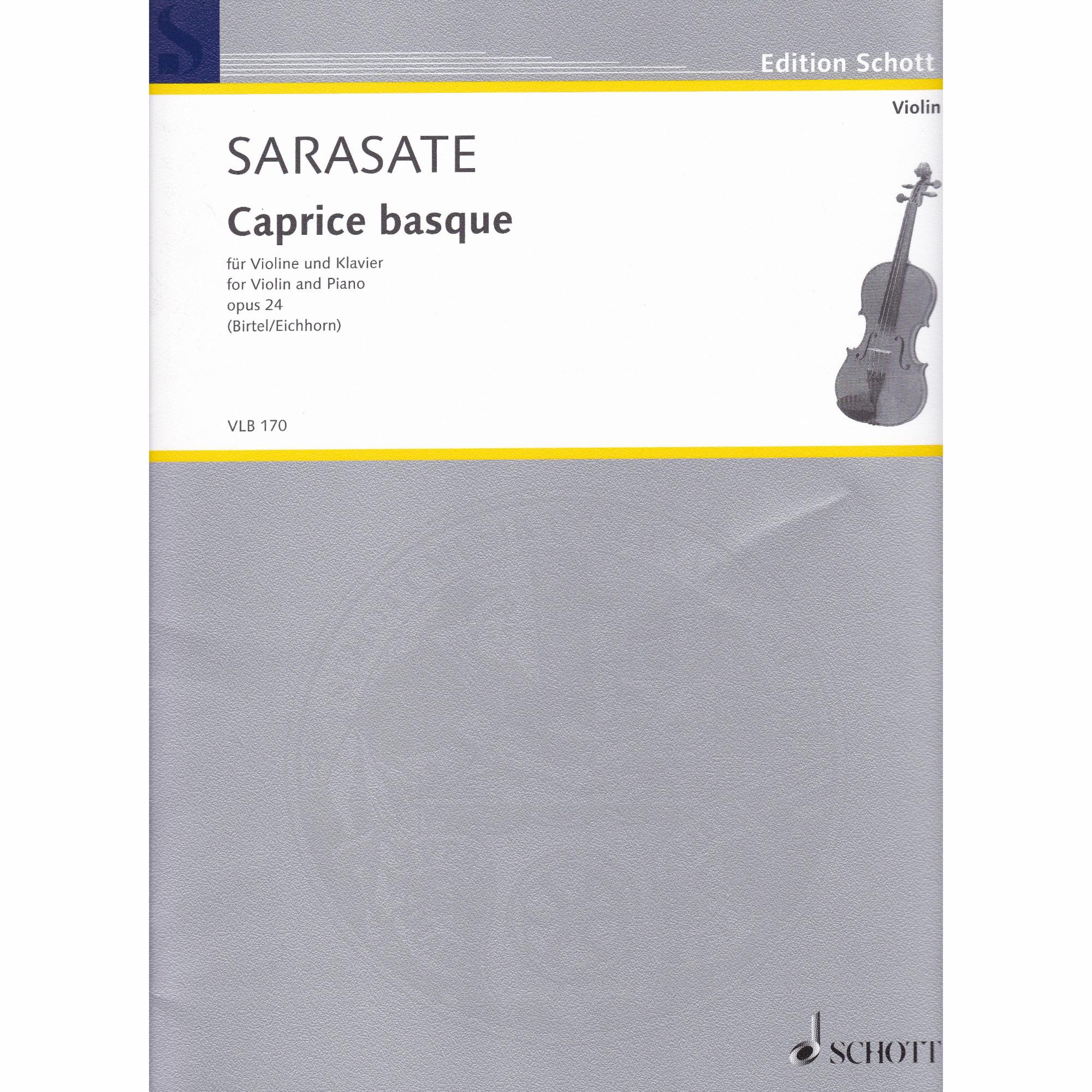 Caprice Basque for Violin and Piano, Op. 24