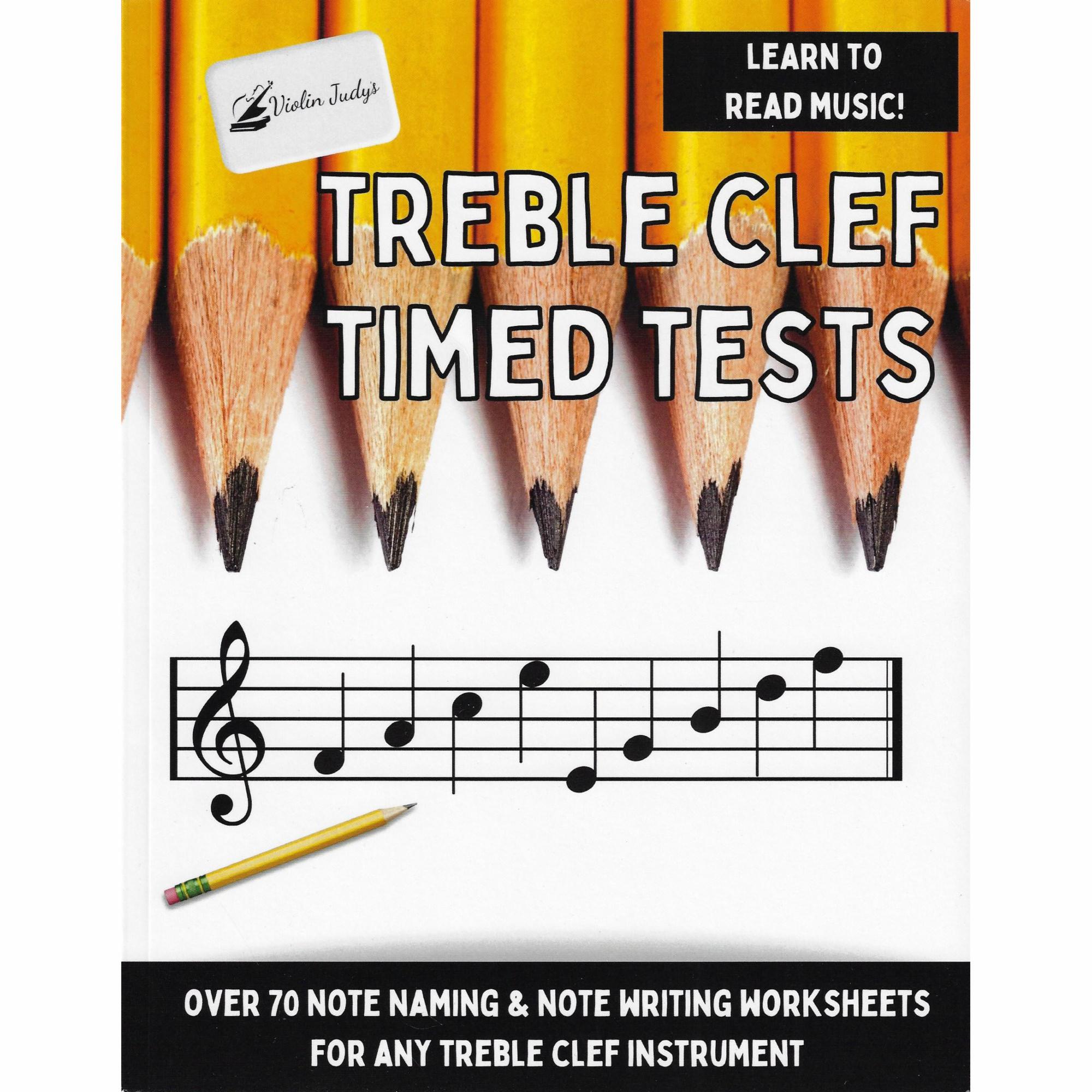 Violin Judy's Timed Tests for Treble or Bass Clef