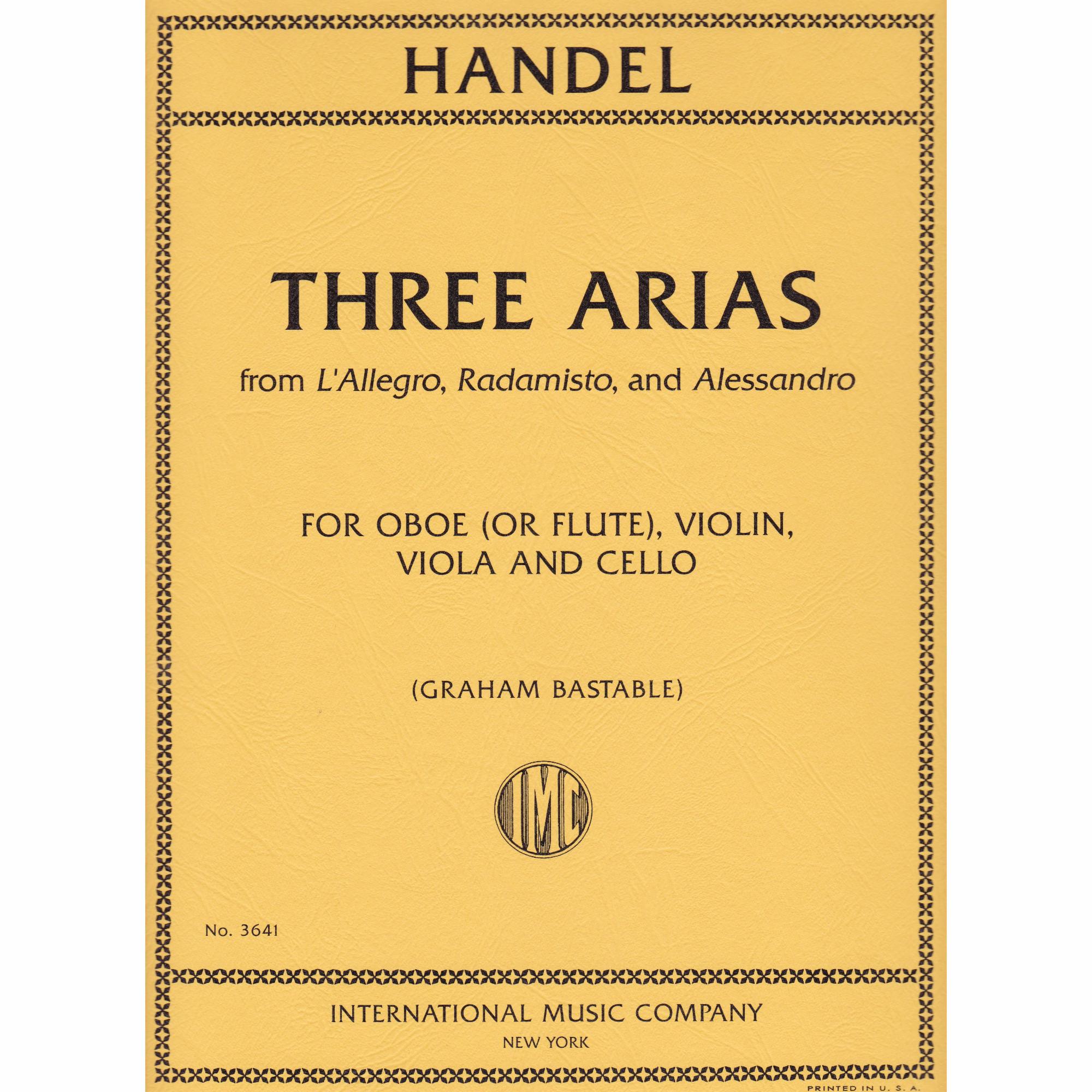 Three Arias for Oboe or Flute Quartet