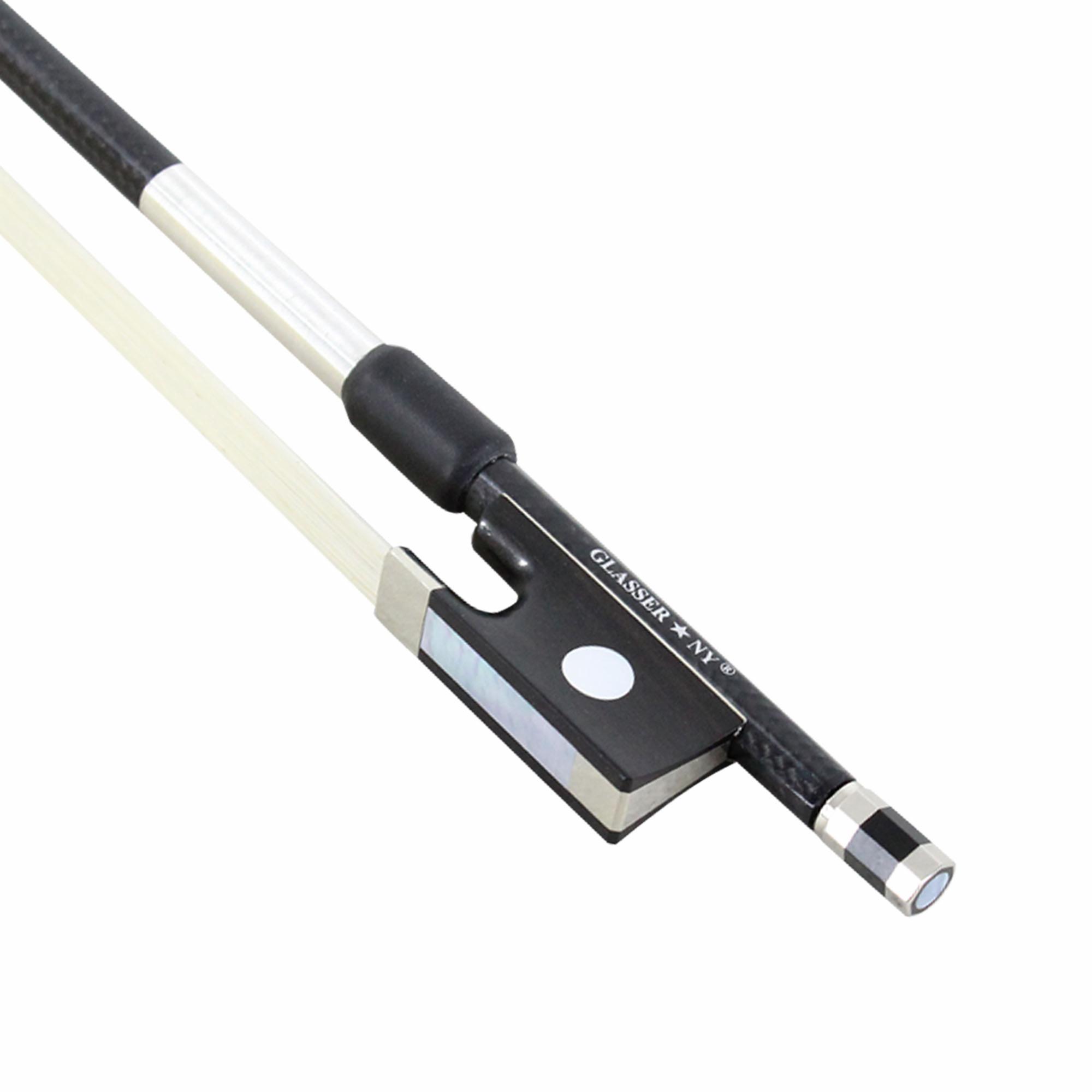 Glasser Braided Carbon Fiber Violin Bow w/Nickel Mount