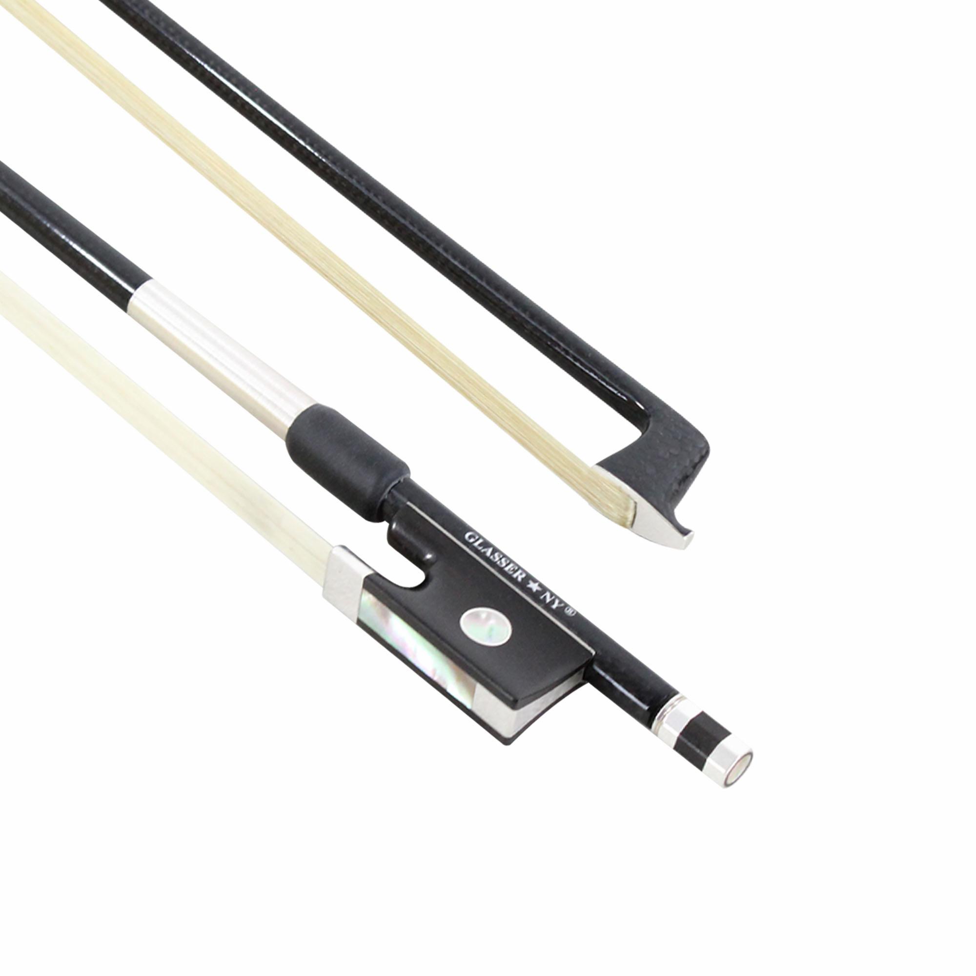 Glasser Braided Carbon Fiber  Violin Bow w/Nickel-Silver tip