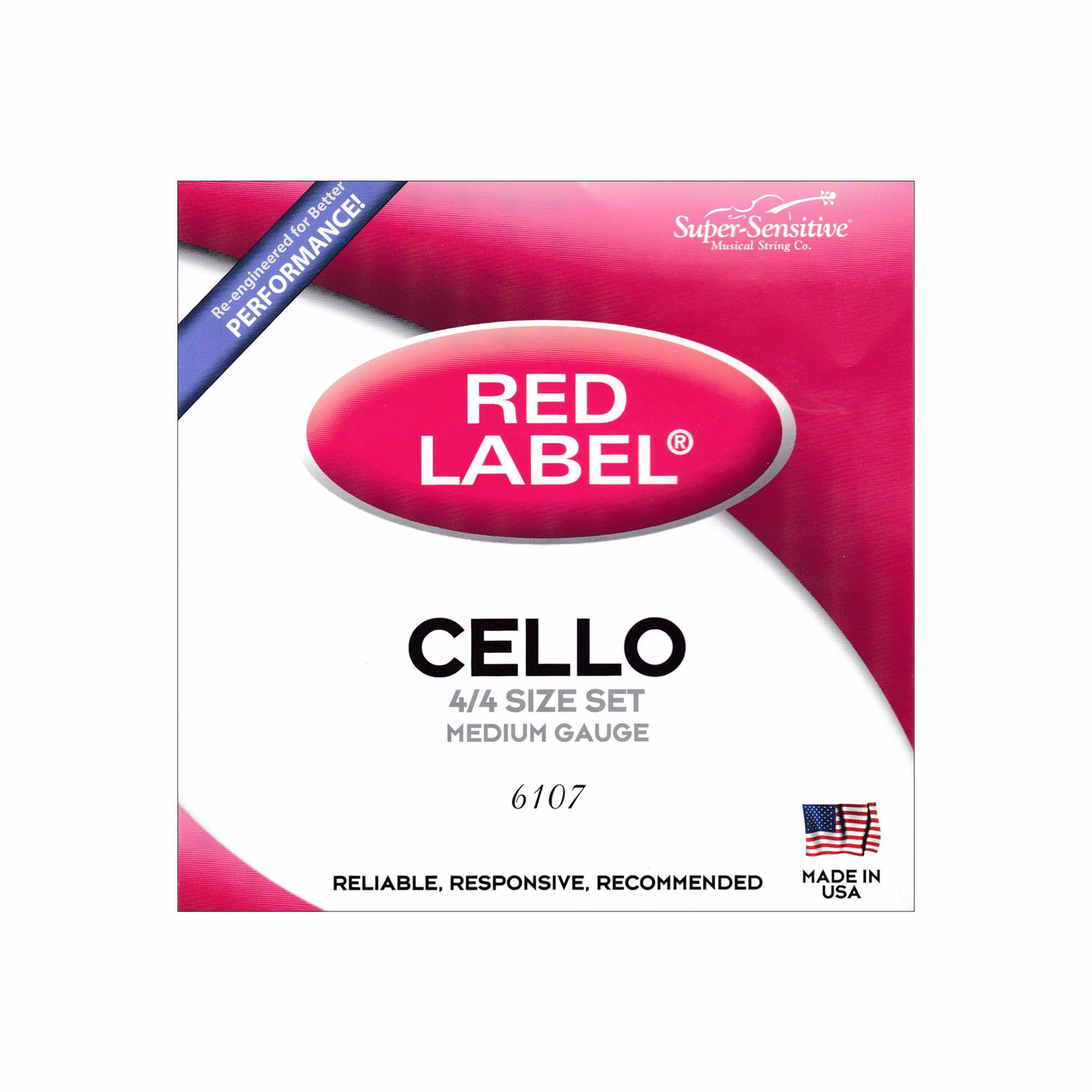 D'Addario Red Label Cello Strings