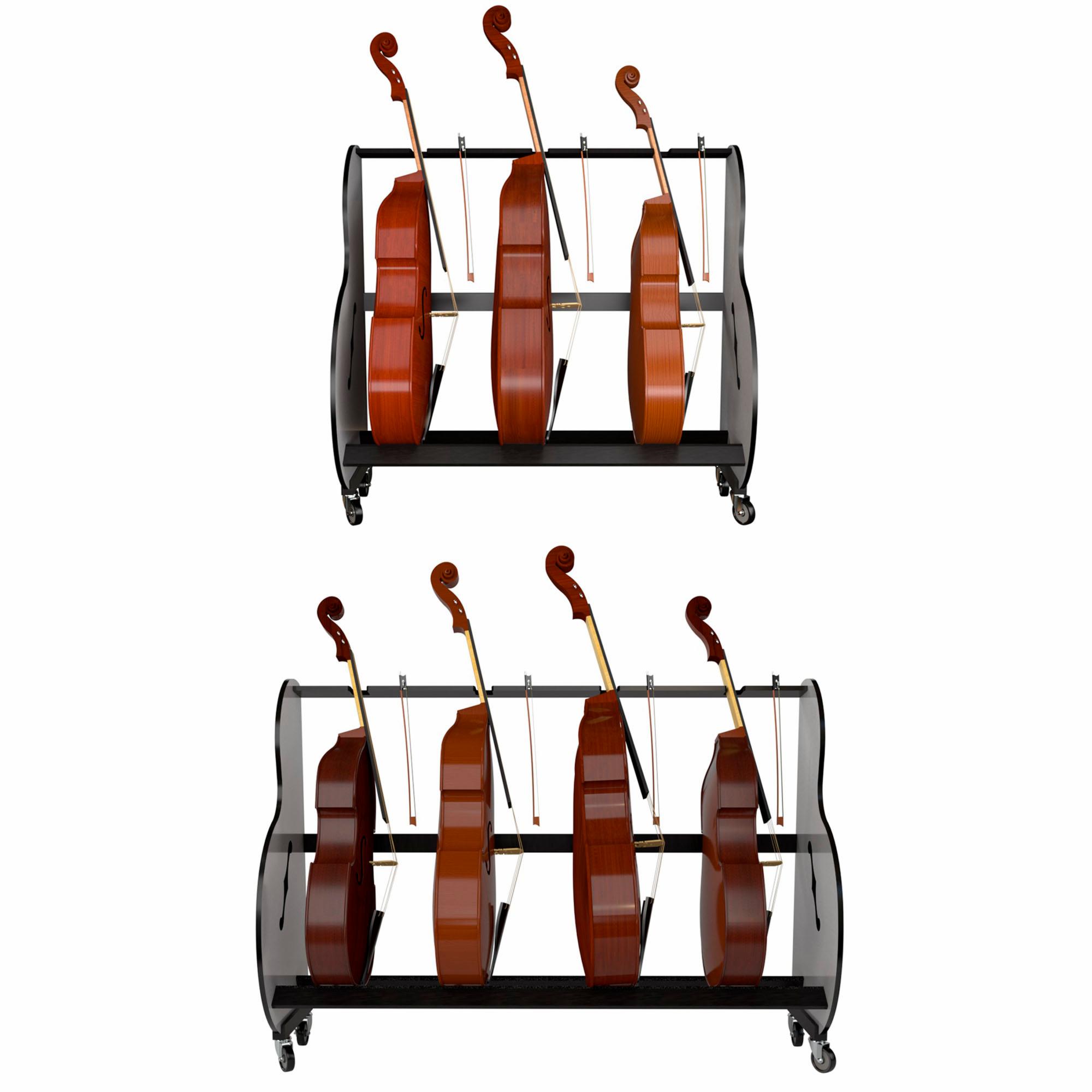 A&S Crafted Products Band Room Bass Rack Instrument Stand