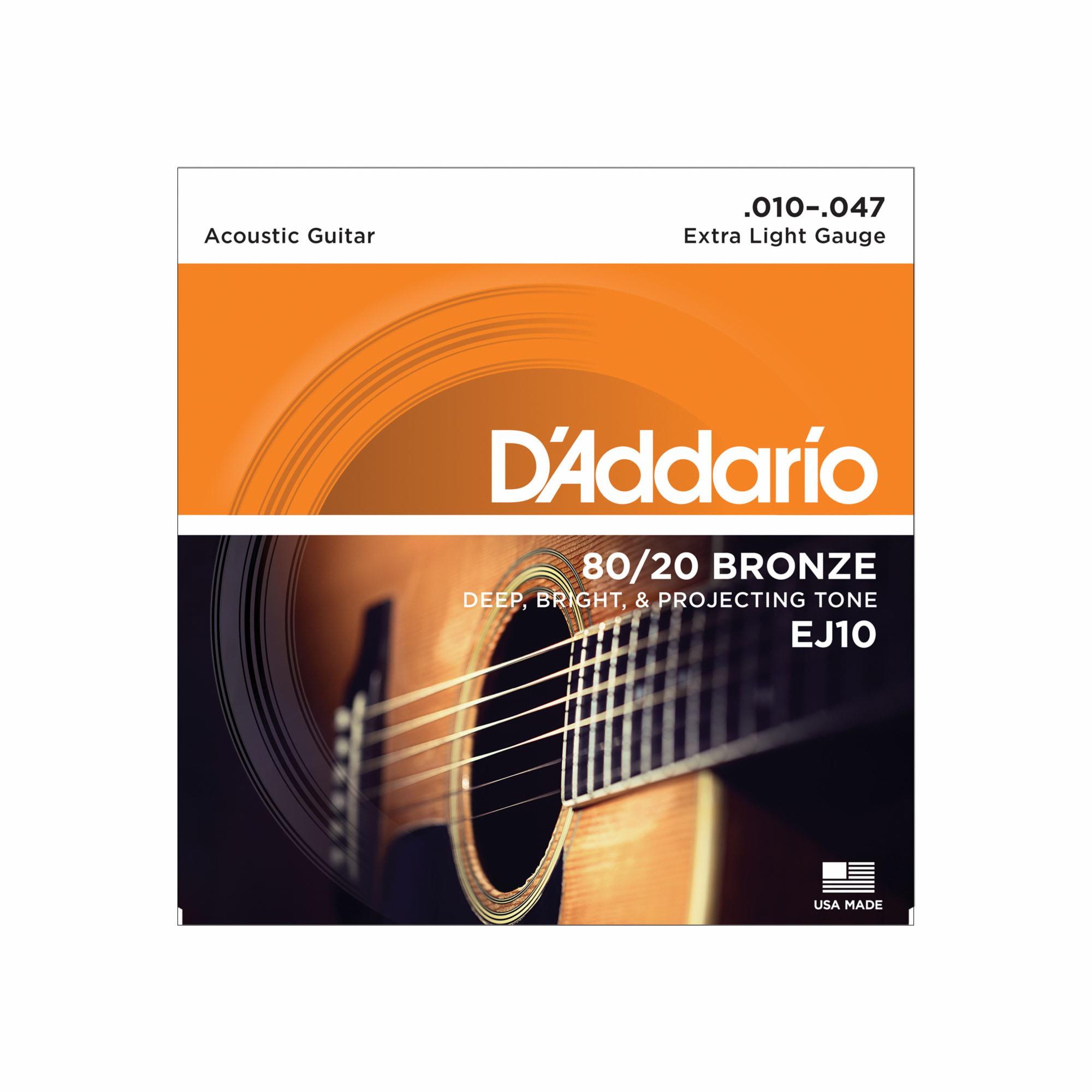D'Addario 80/20 Bronze Acoustic Guitar Strings