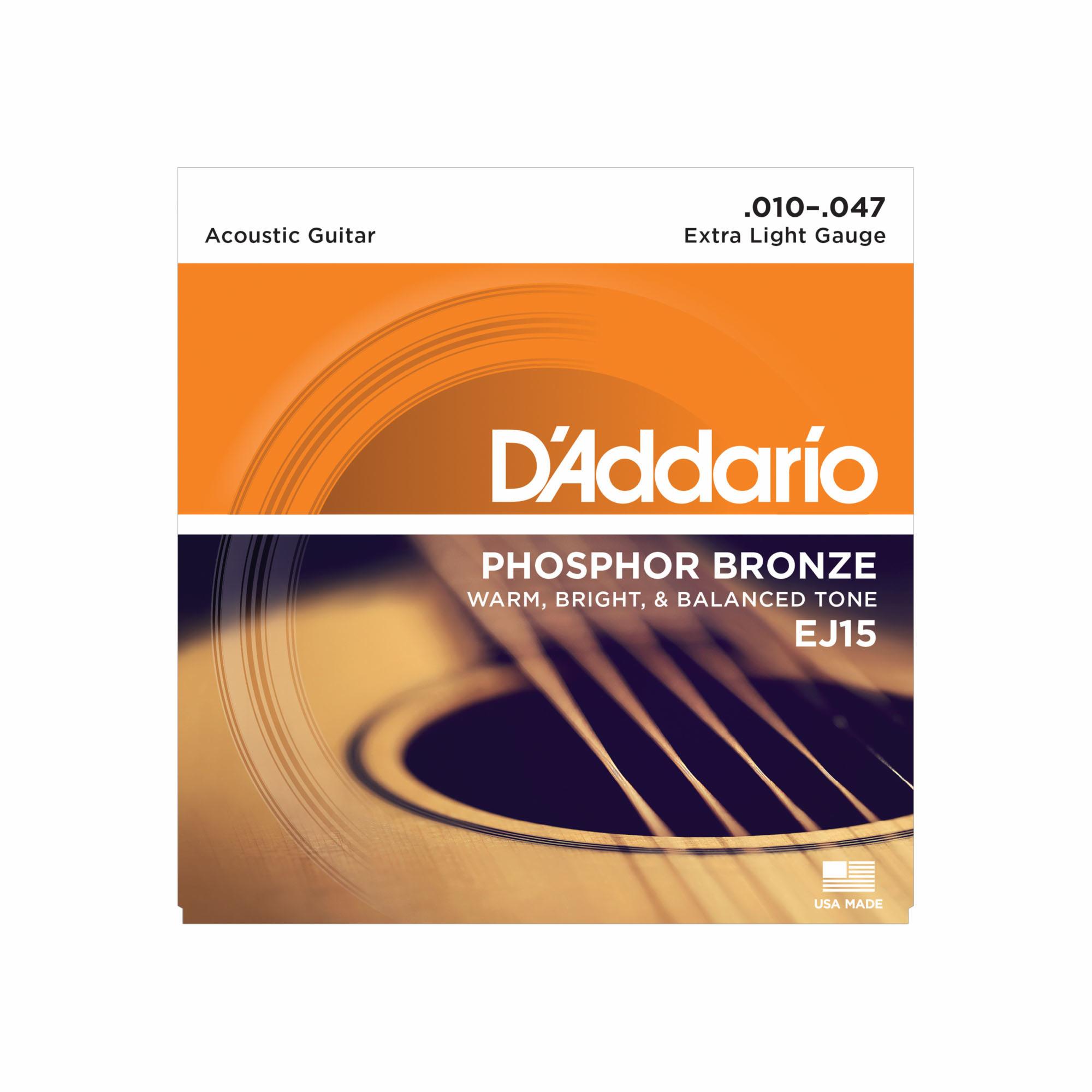 D'Addario Phosphor Bronze Guitar Strings