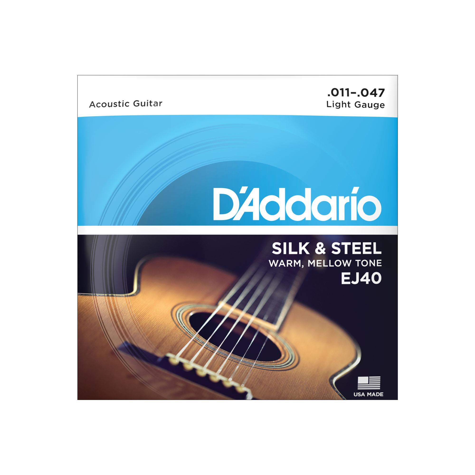 D'Addario Silk & Steel Guitar Strings