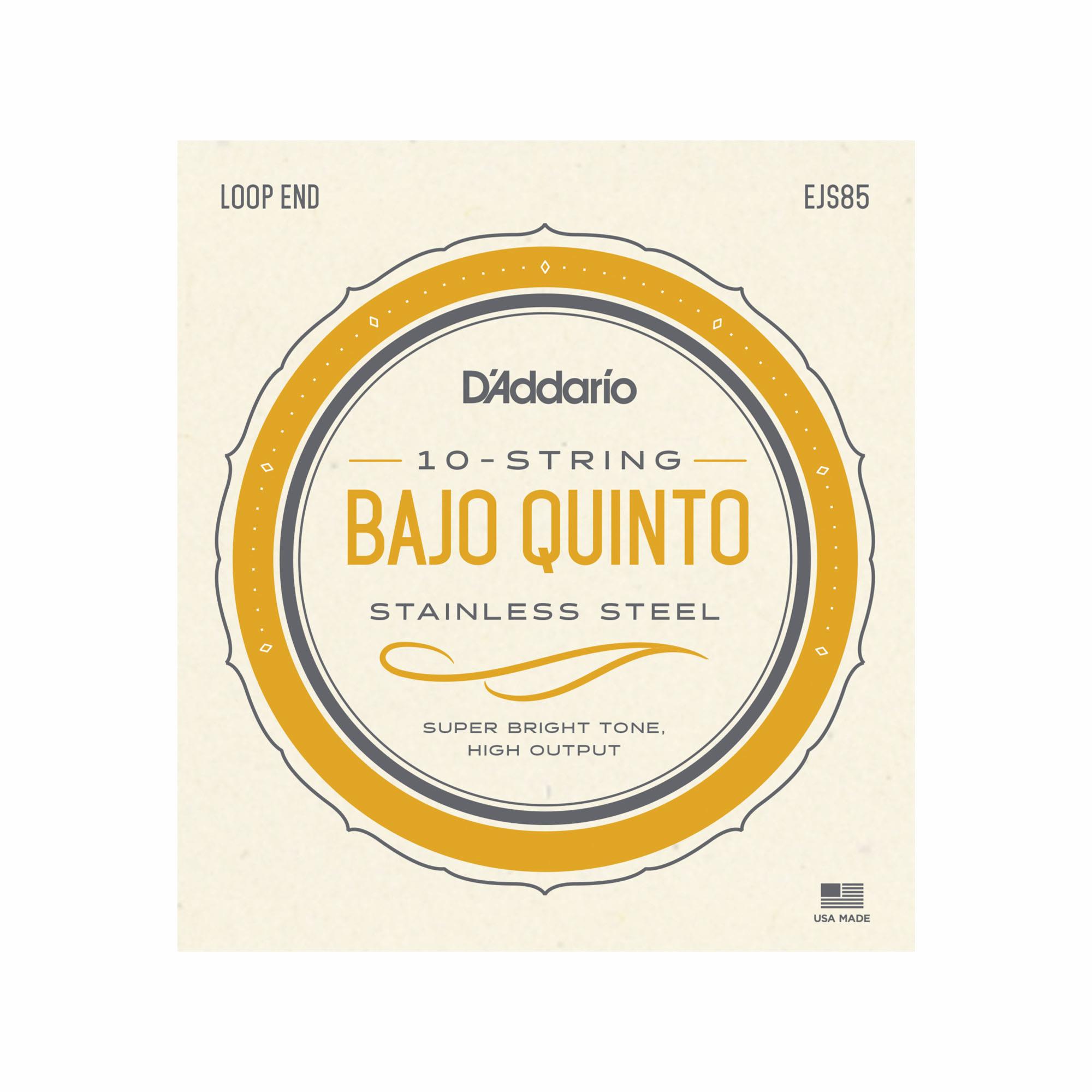 D'Addario EJ85S Bajo Quinto Stainless Steel Mariachi Strings