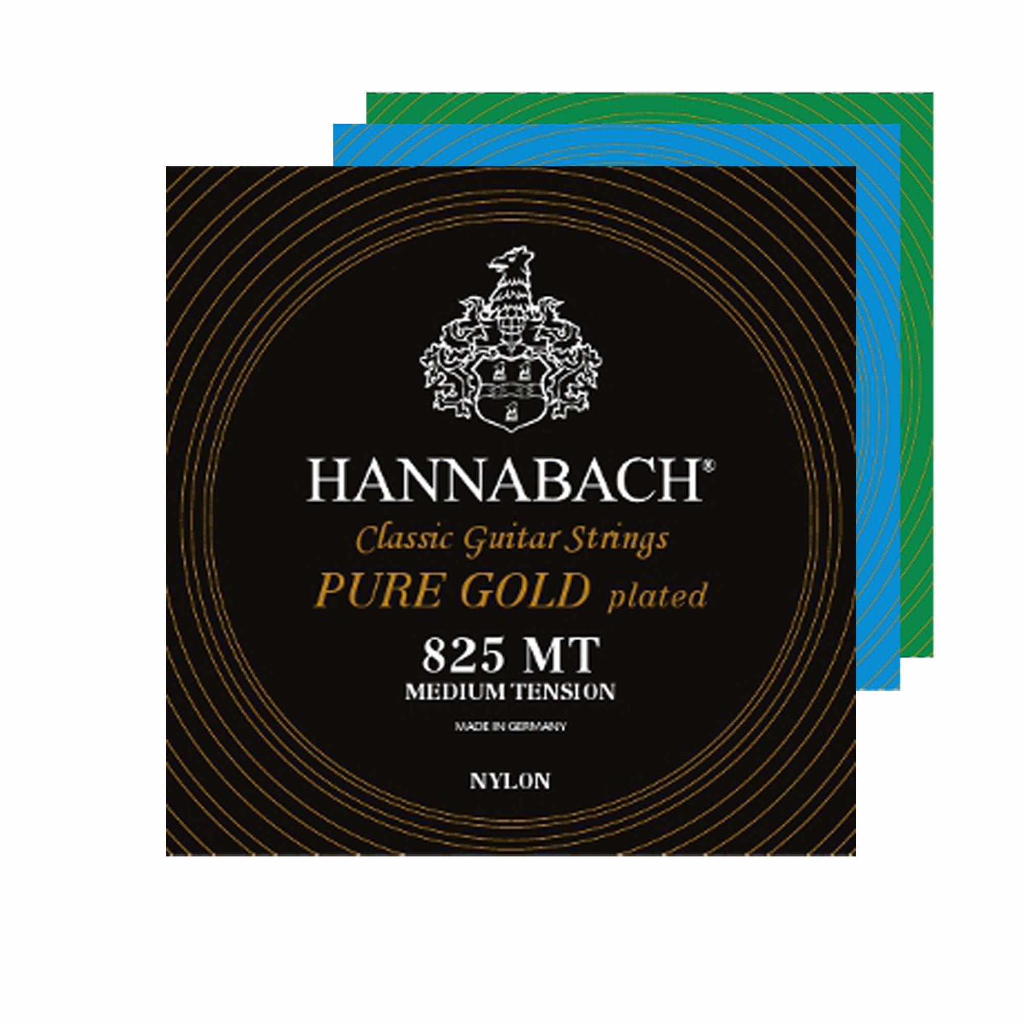 Hannabach 825 Pure Gold Plated Guitar Strings