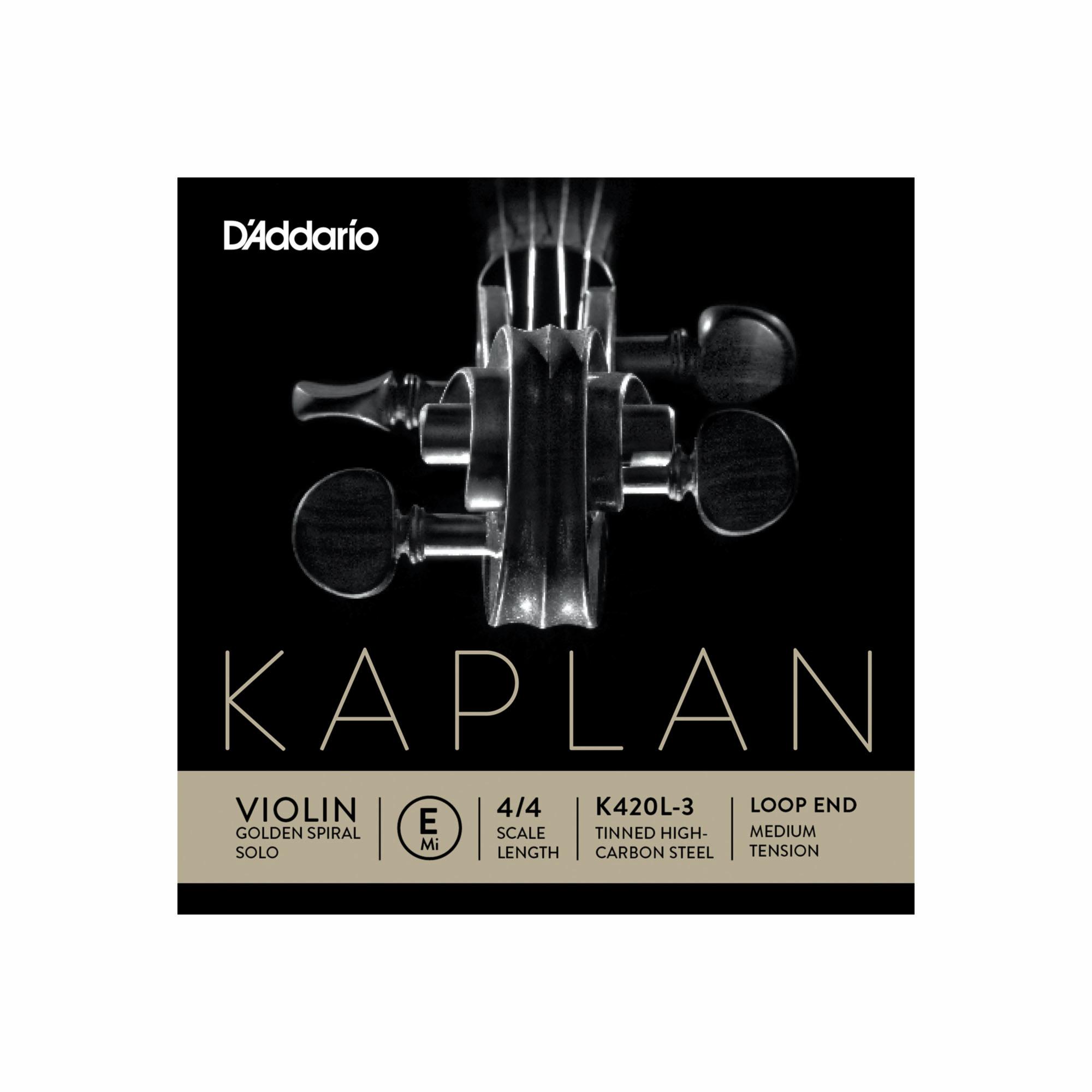 D'Addario Kaplan Golden Spiral Solo Violin E String