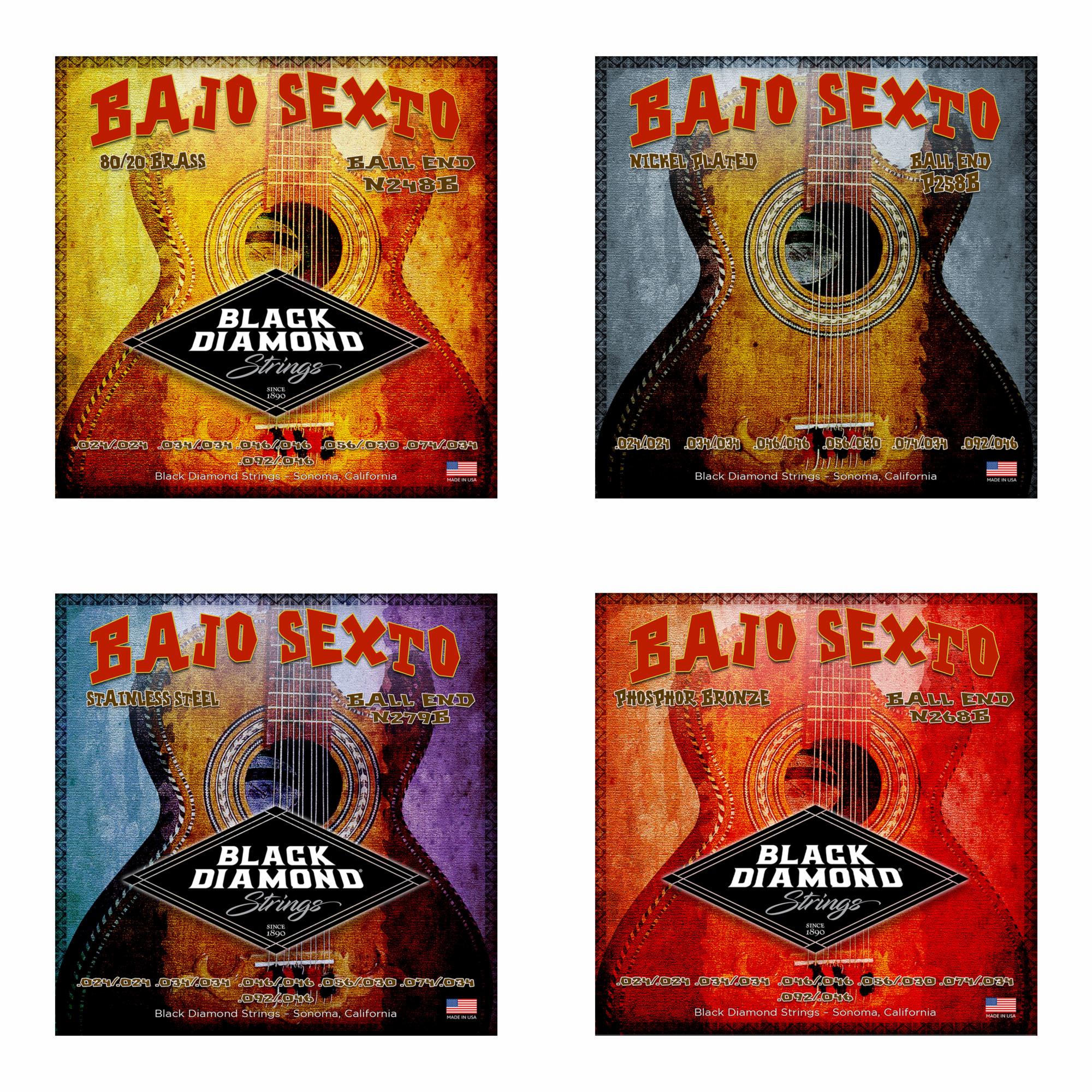 Black Diamond Bajo Sexto Folk/Mariachi Strings