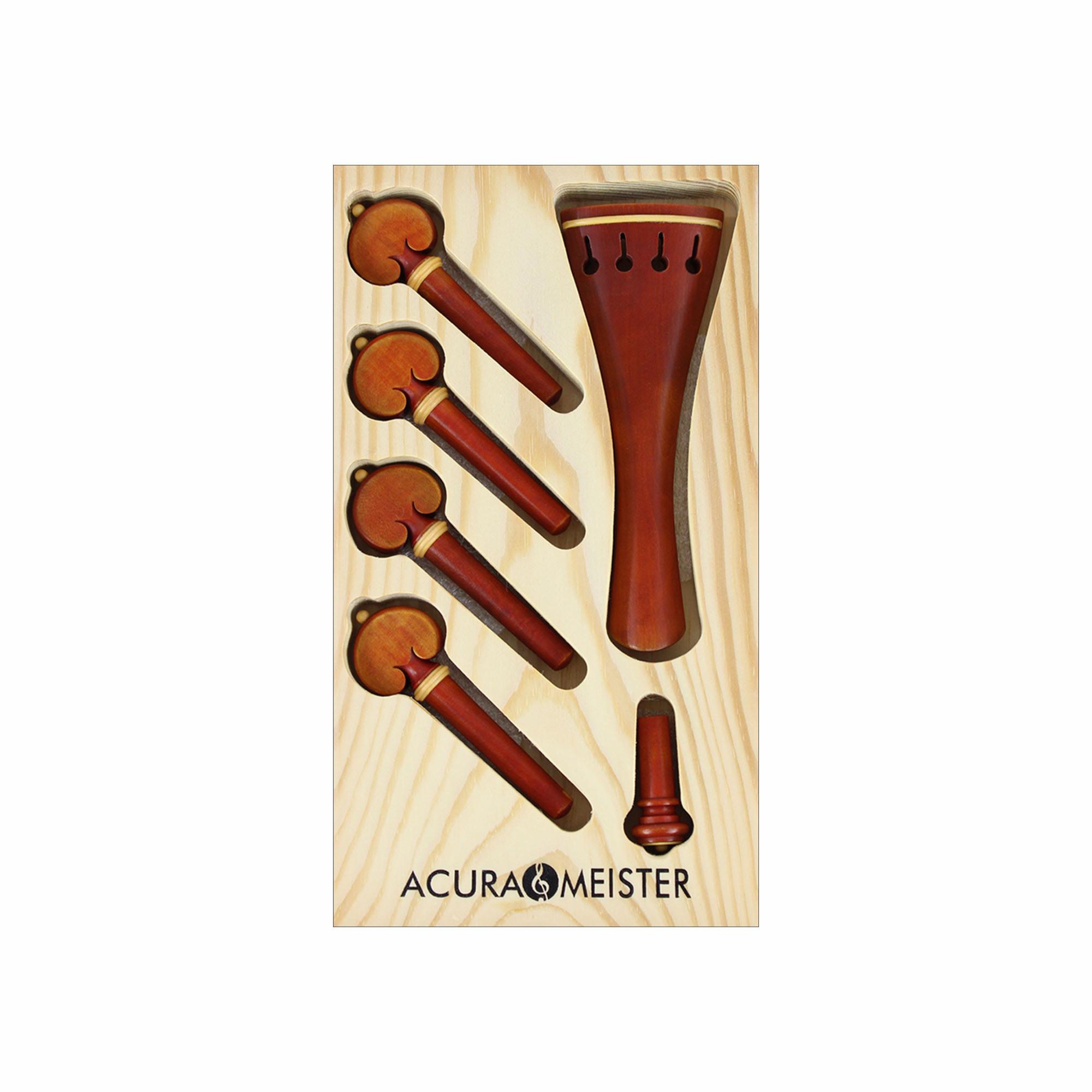 Pegs, AcuraMeister 6 Piece Boxwood Violin Fittings Sets 