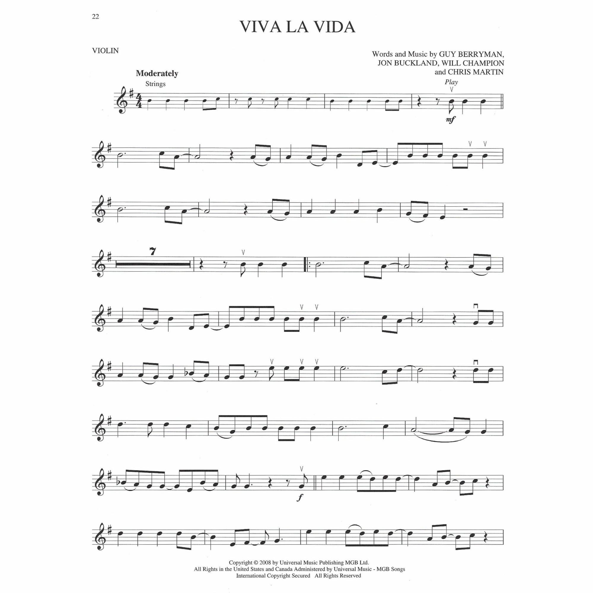 Sample: Violin (Pg. 22)