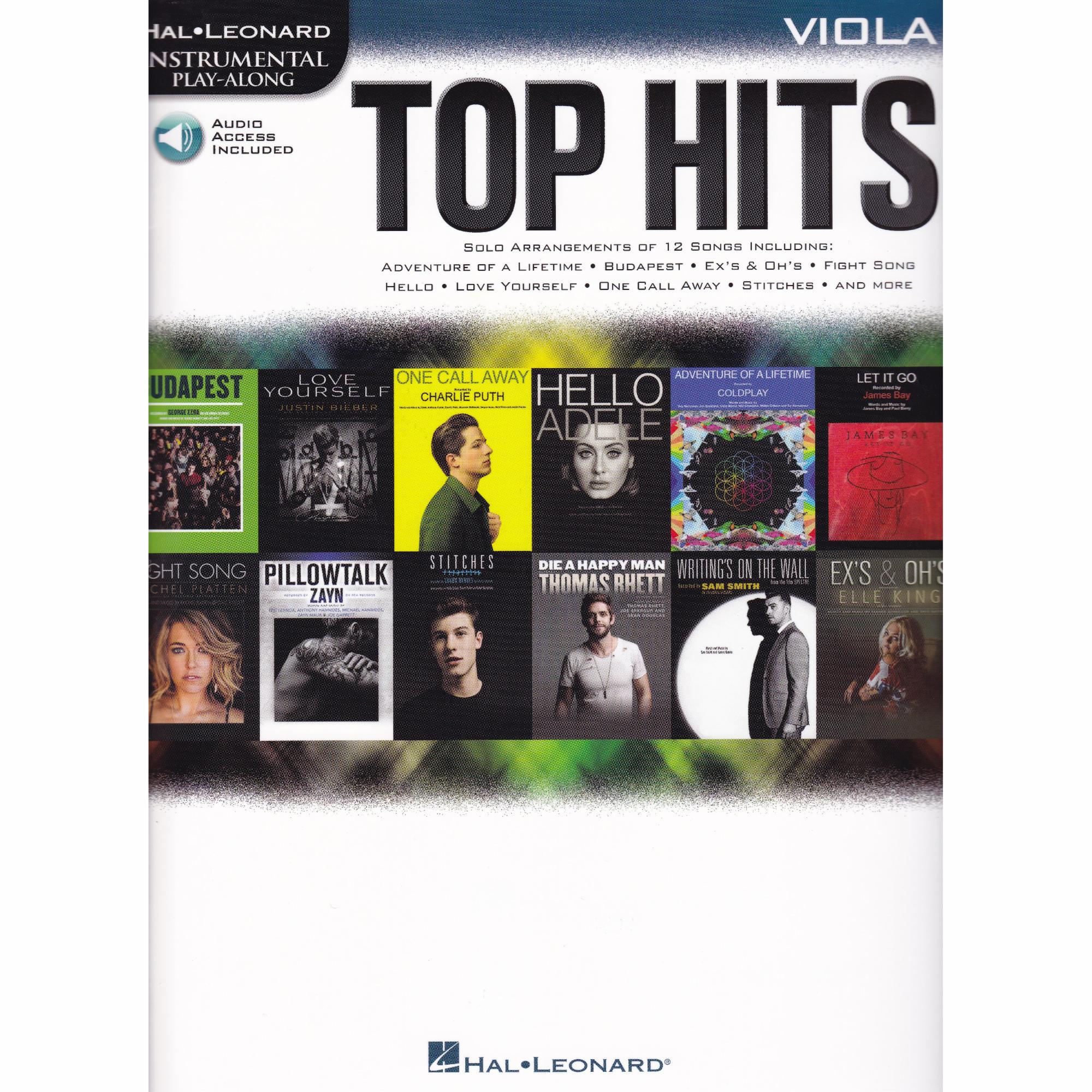 Top Hits Instrumental Play-Along for Violin, Viola, or Cello