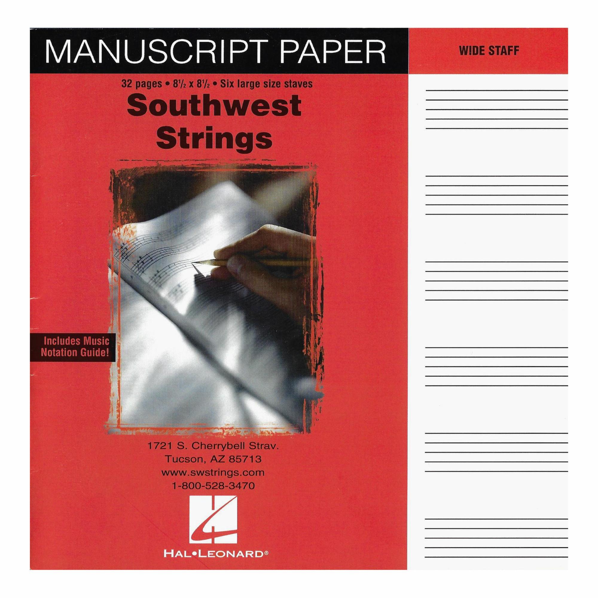 Southwest Strings Manuscript Paper