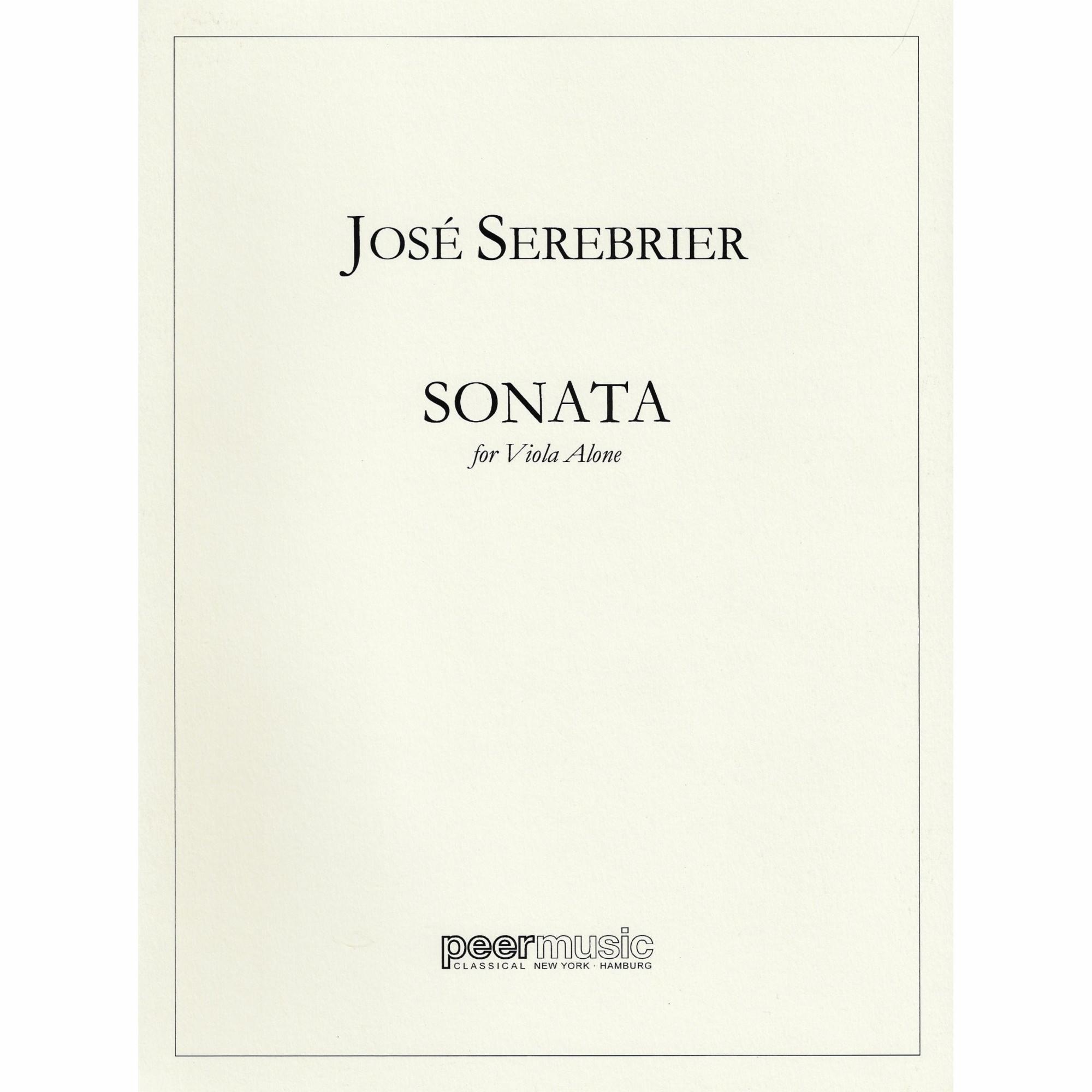 Serebrier -- Sonata for Solo Viola