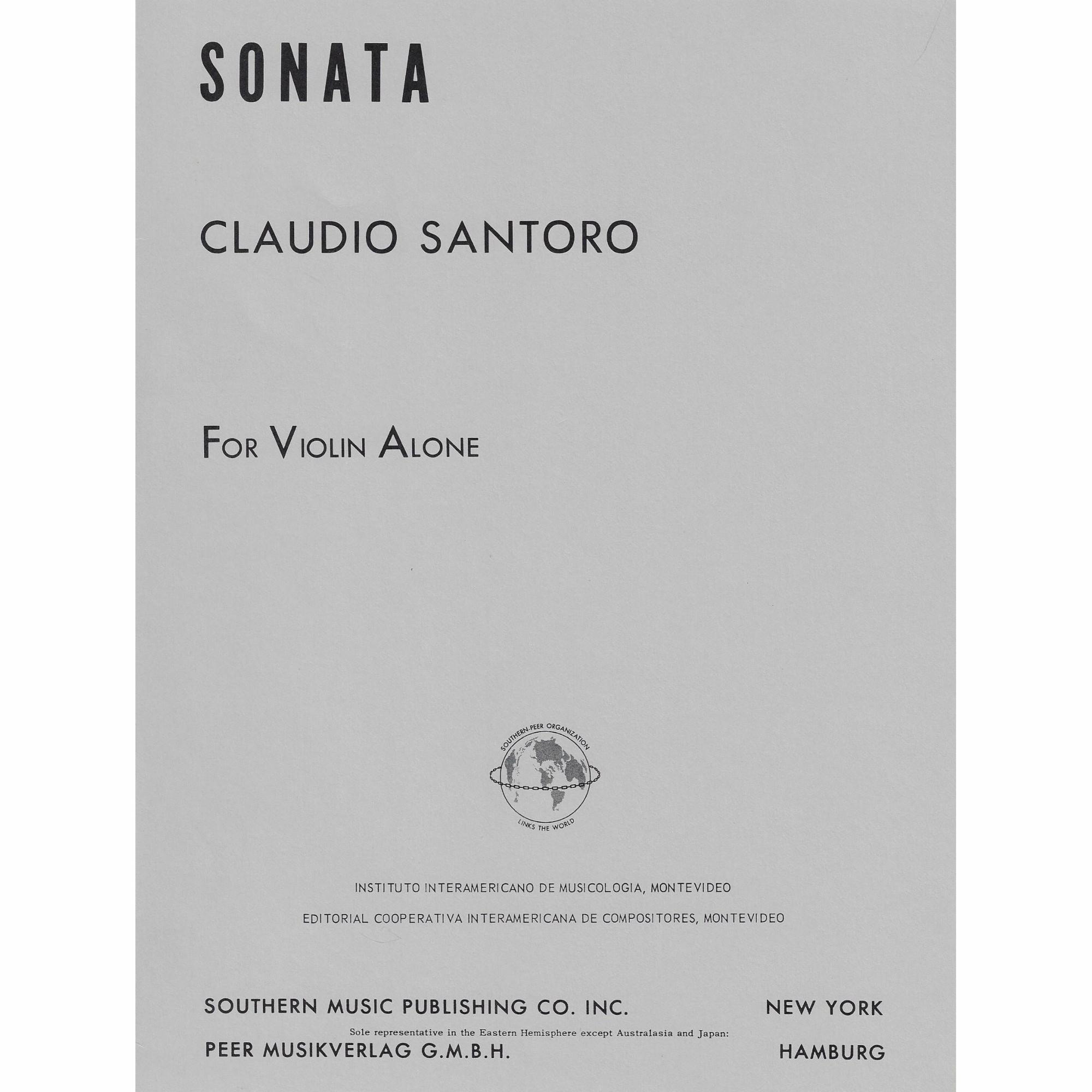 Santoro -- Sonata for Solo Violin