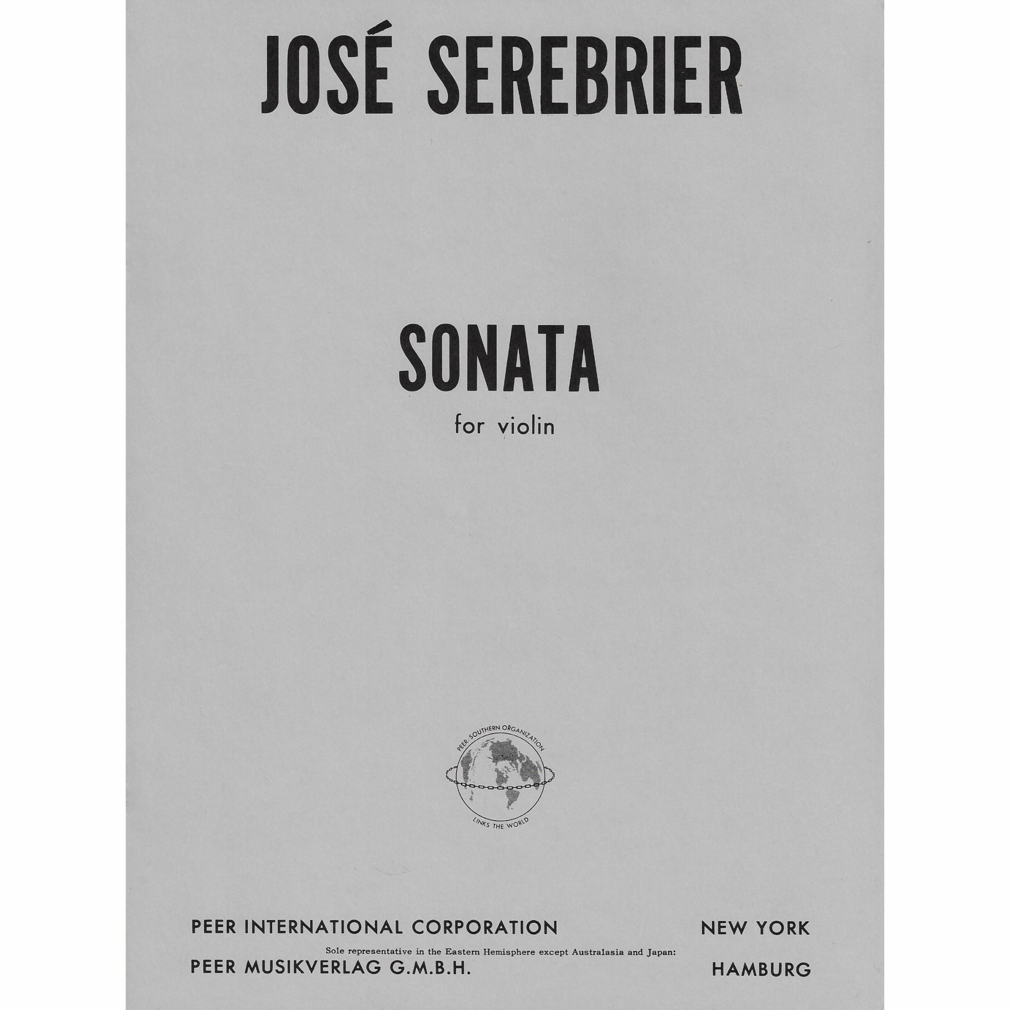 Serebrier -- Sonata for Solo Violin
