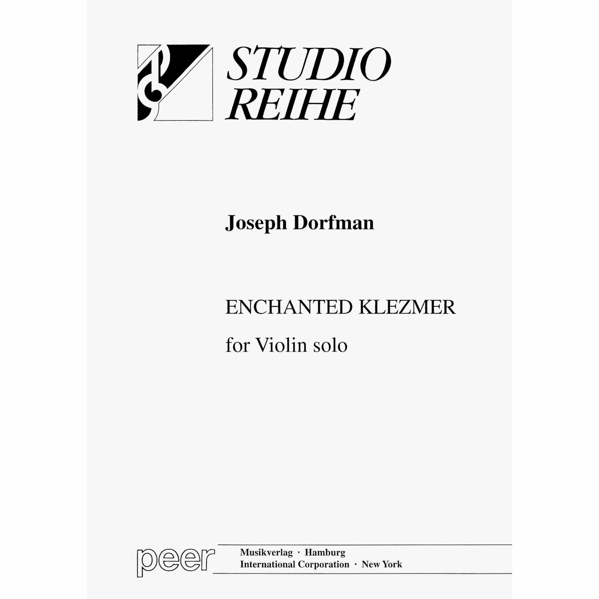Dorfman -- Enchanted Klezmer for Solo Violin