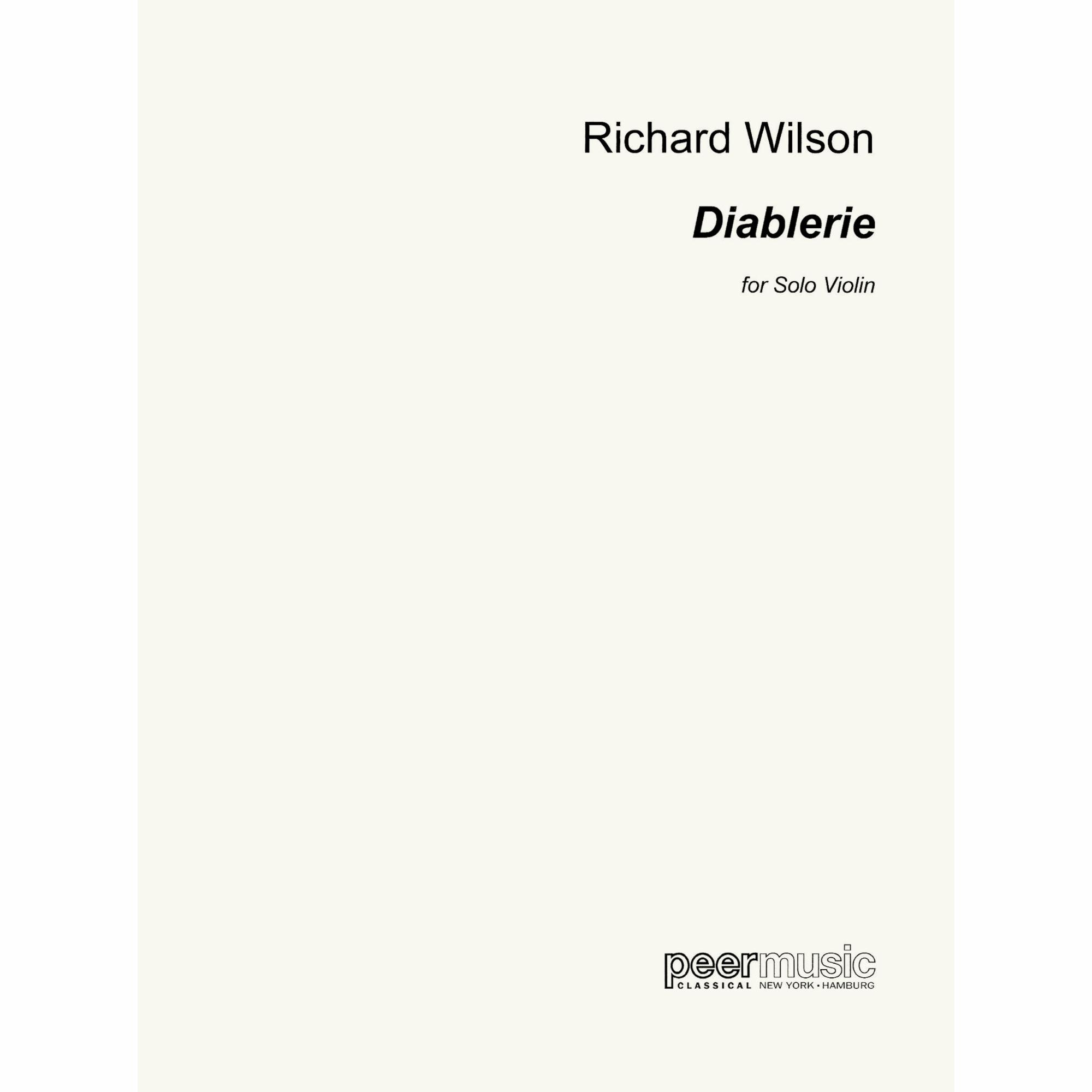 Wilson -- Diablerie for Solo Violin