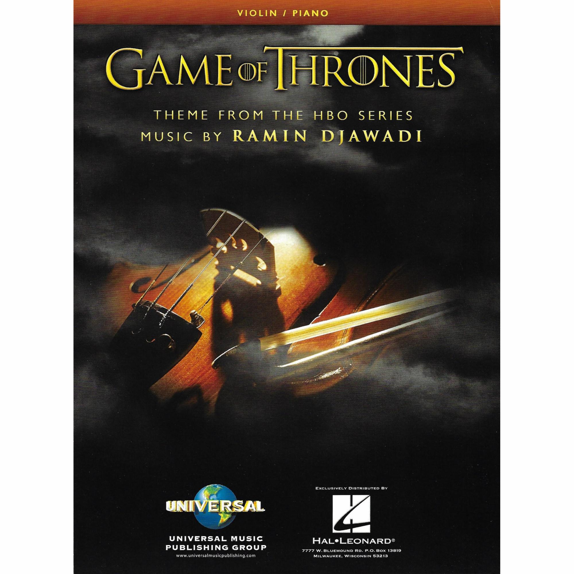 Theme from Game of Thrones for Violin, Viola, or Cello and Piano