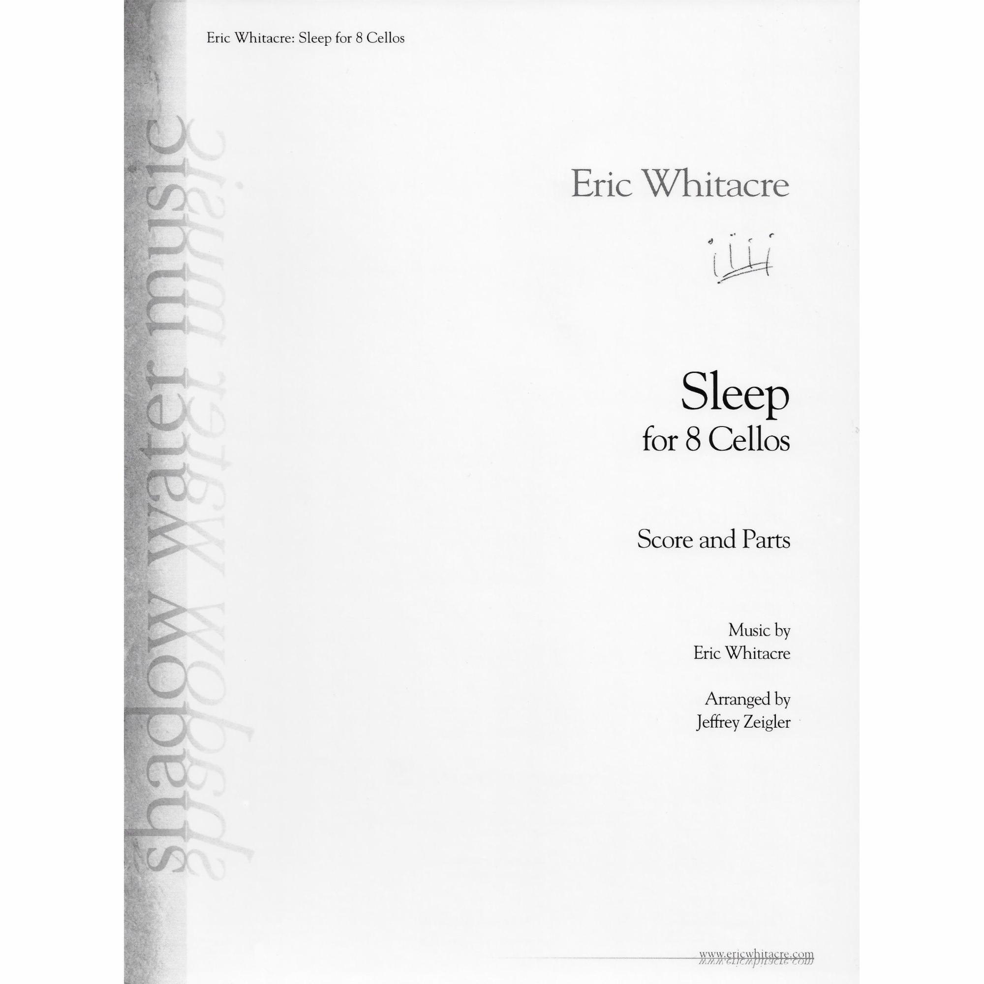 Whitacre -- Sleep for Cello Octet