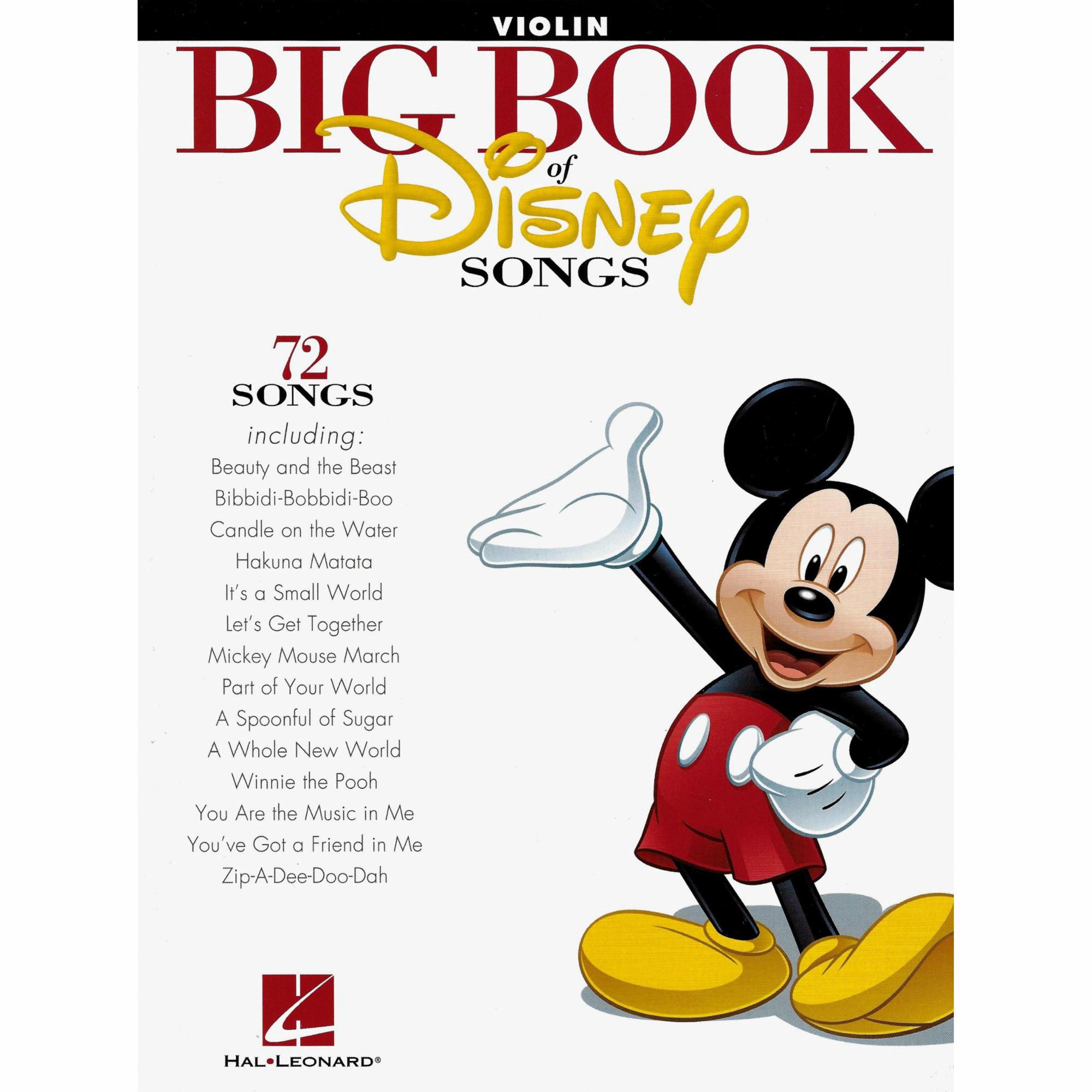 The Big Book of Disney Songs for Violin, Viola, or Cello