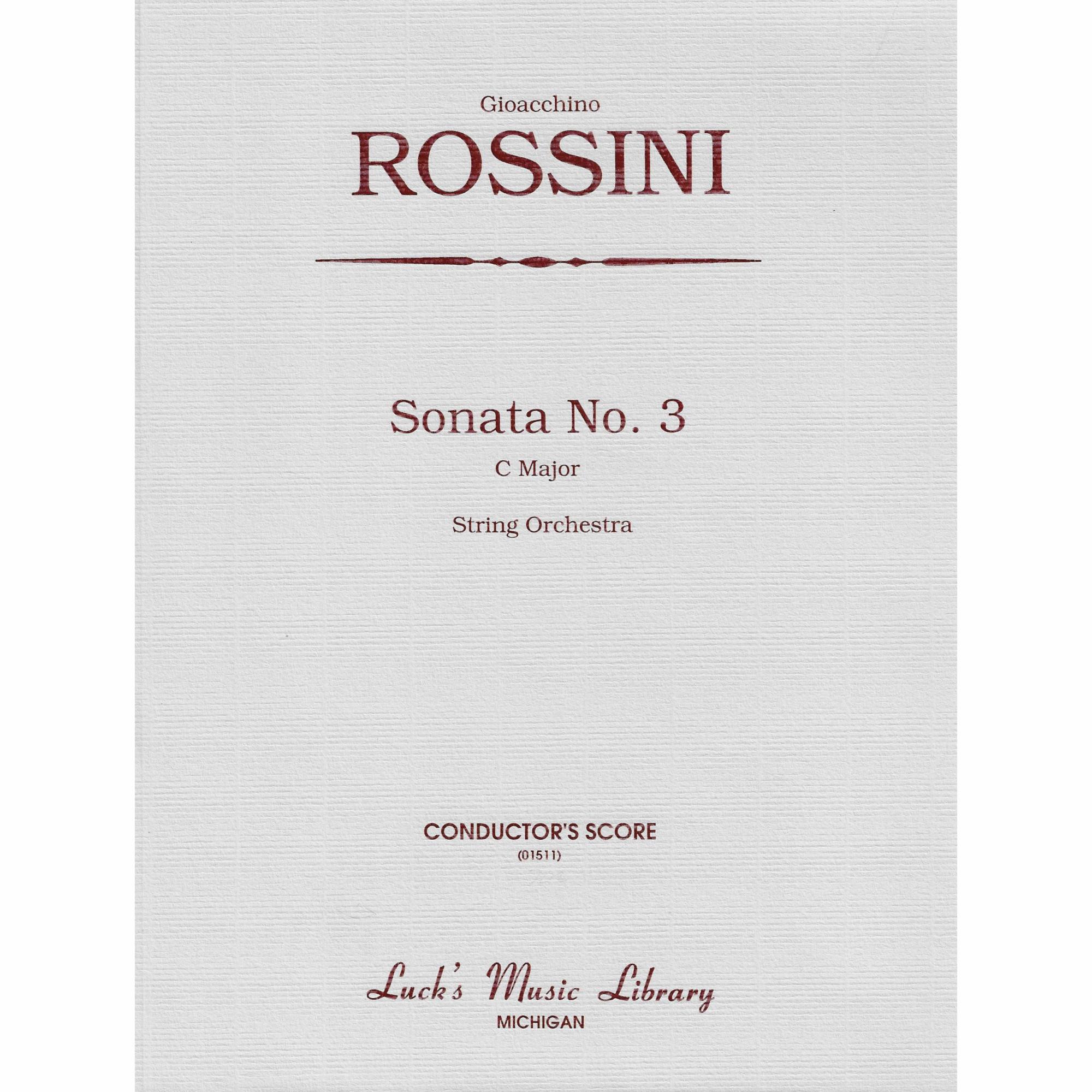 Rossini -- Sonata No. 3 in C Major for String Orchestra