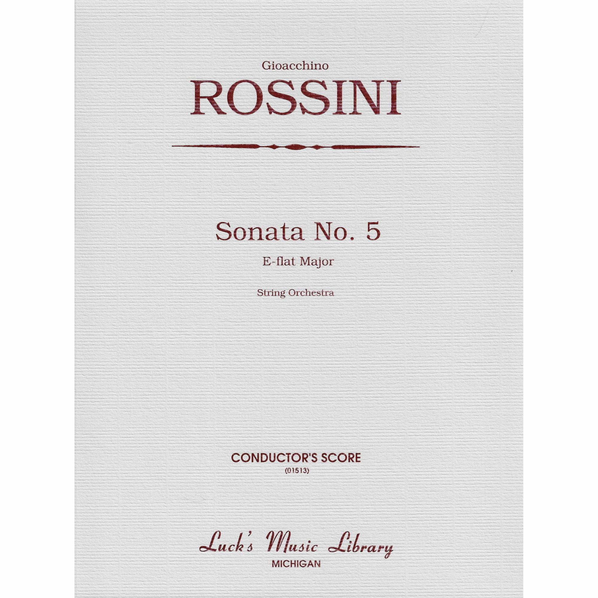 Rossini -- Sonata No. 5 in E-flat Major for String Orchestra