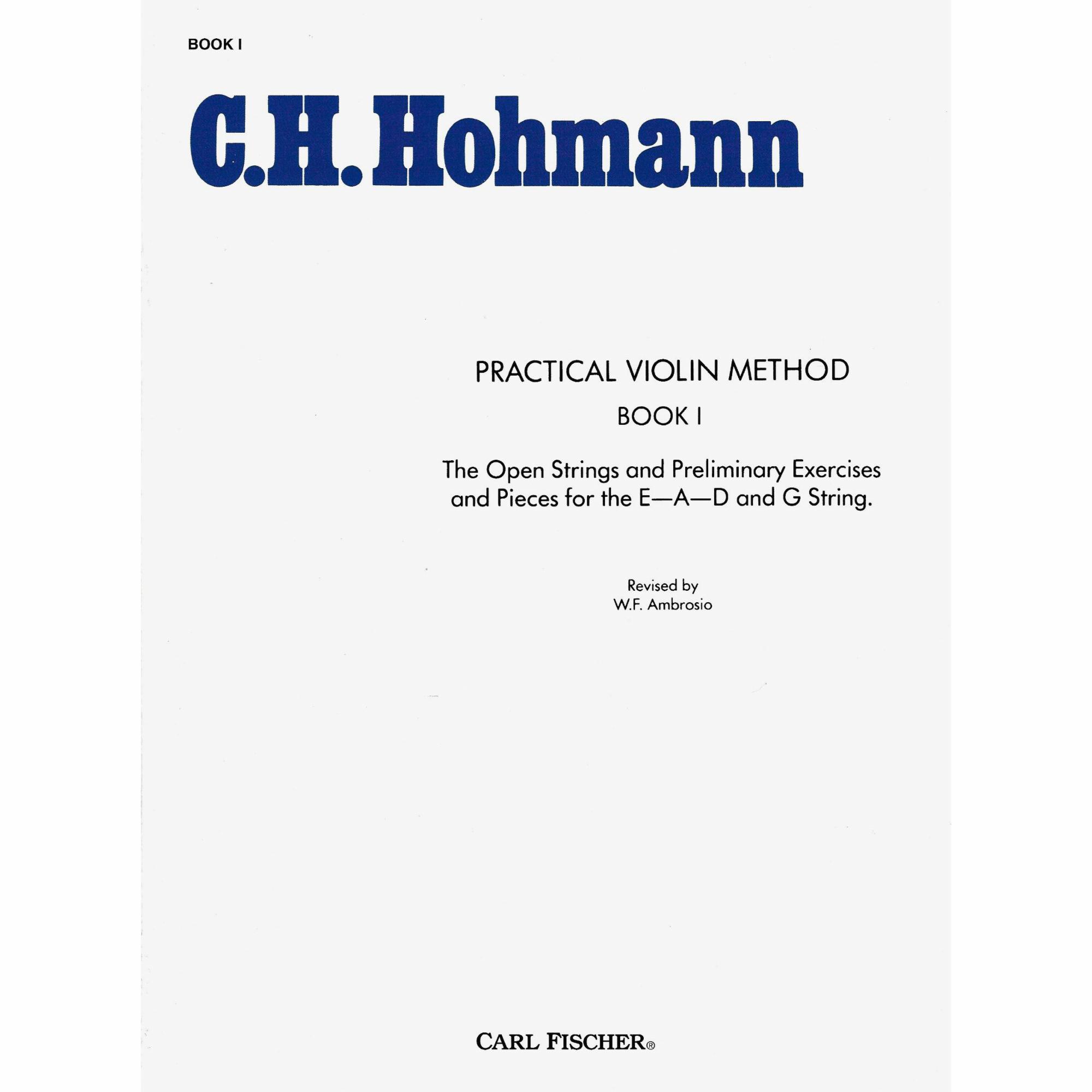 Hohmann -- Practical Violin Method, Books I-IV