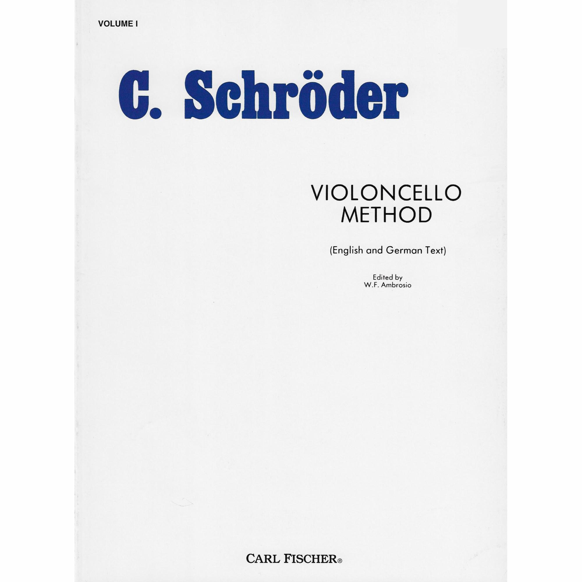 Schroeder -- Violoncello Method, Vols. 1-3