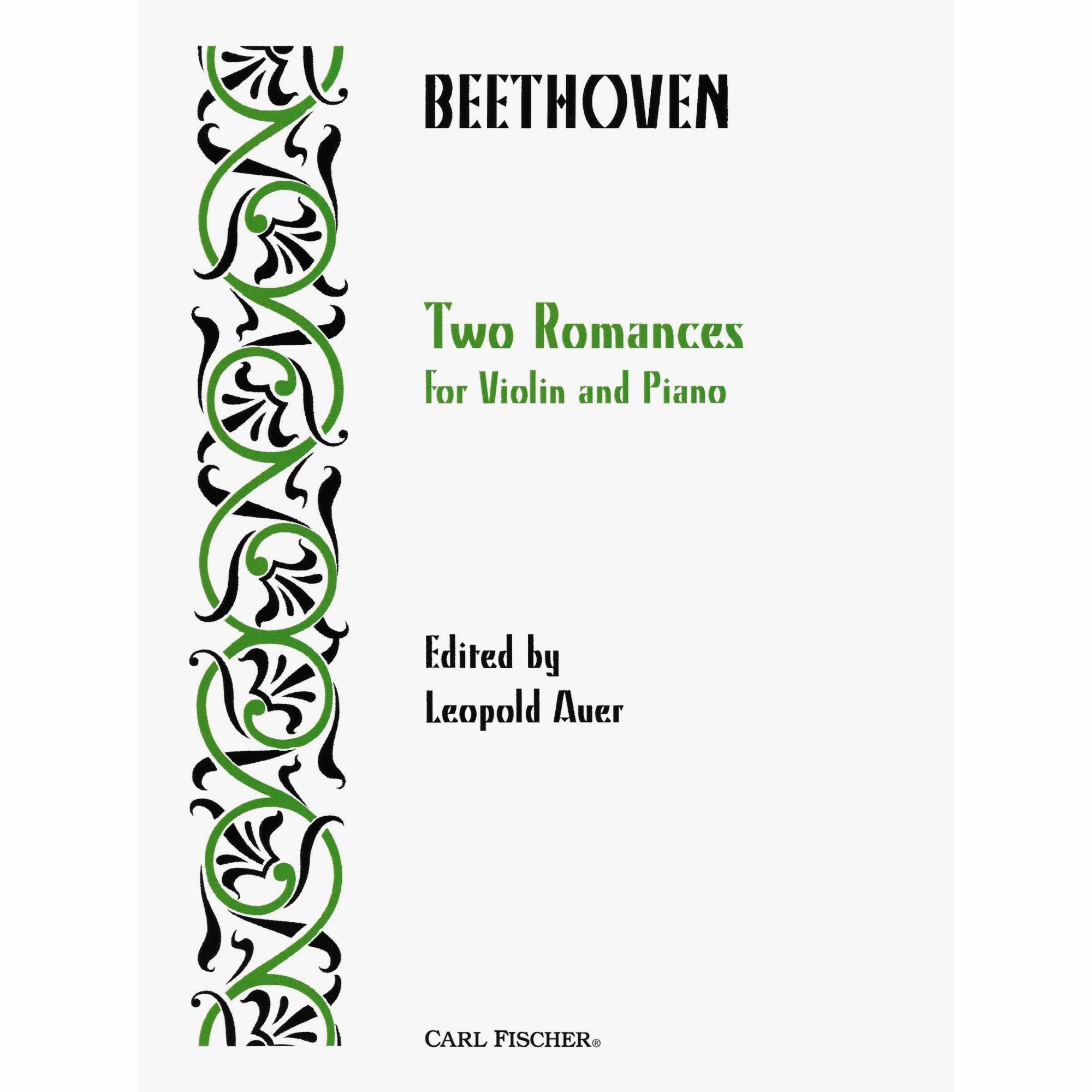 Beethoven -- Two Romances for Violin and Piano