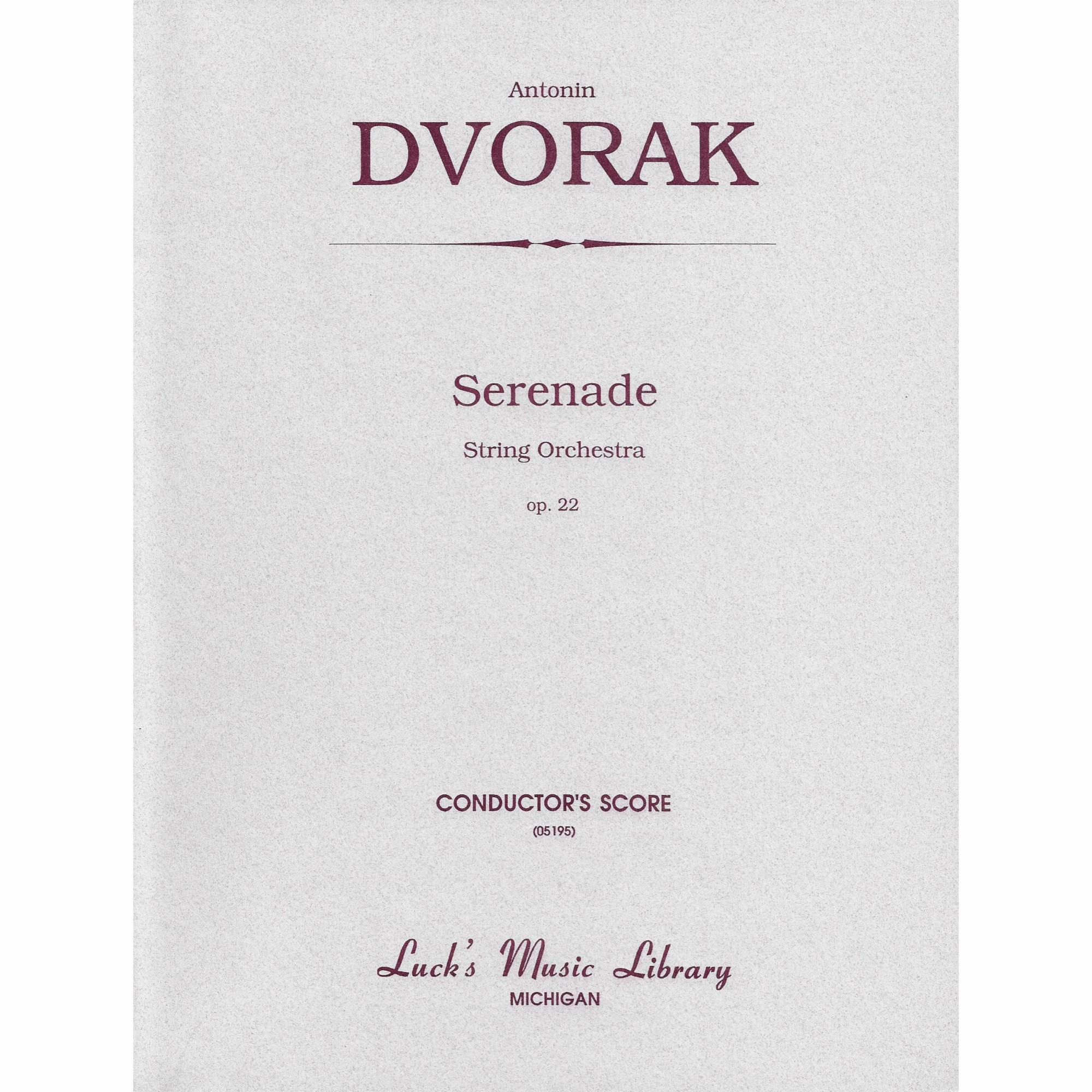 Dvorak -- Serenade, Op. 22 for String Orchestra
