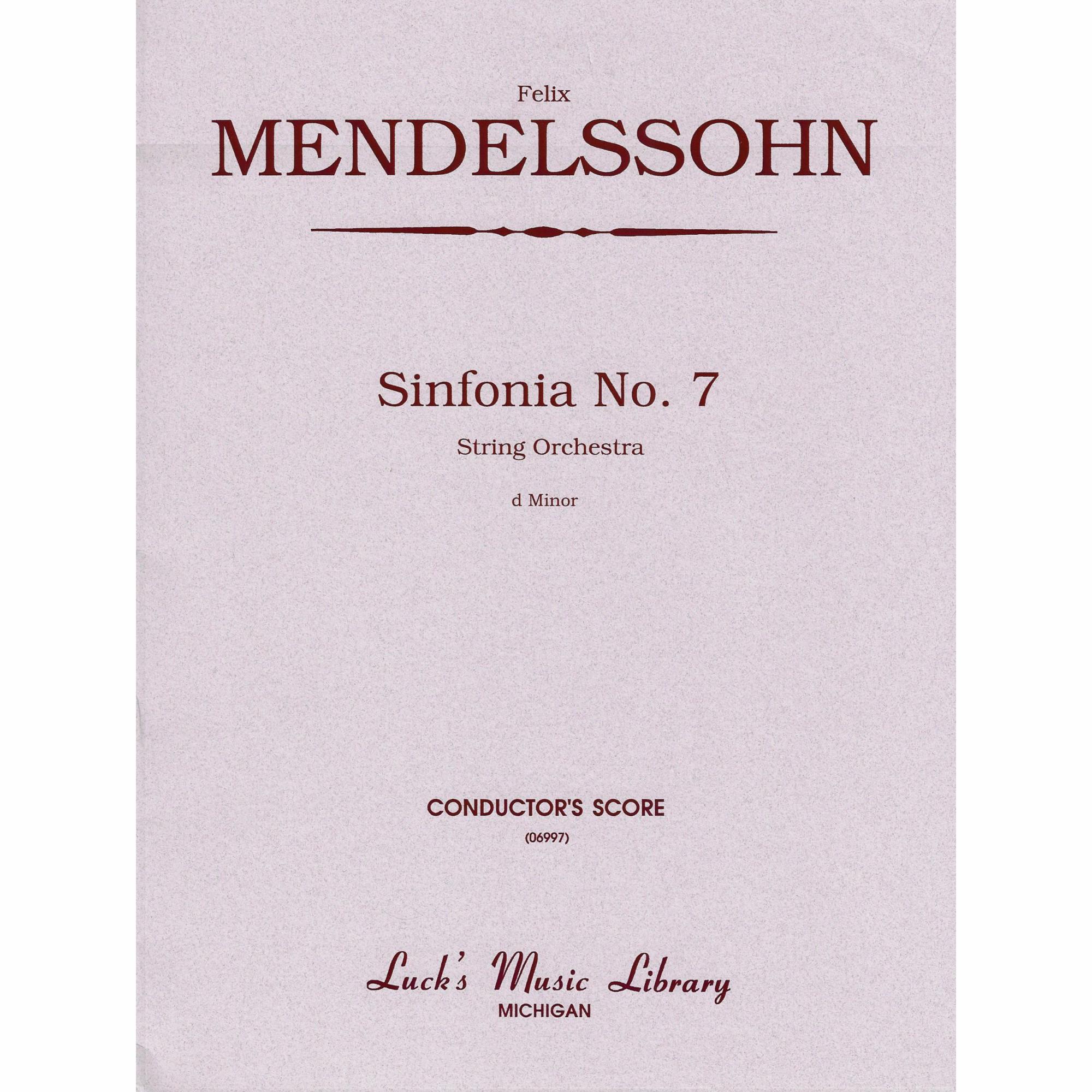 Mendelssohn -- Sinfonia No. 7 in D Minor for String Orchestra