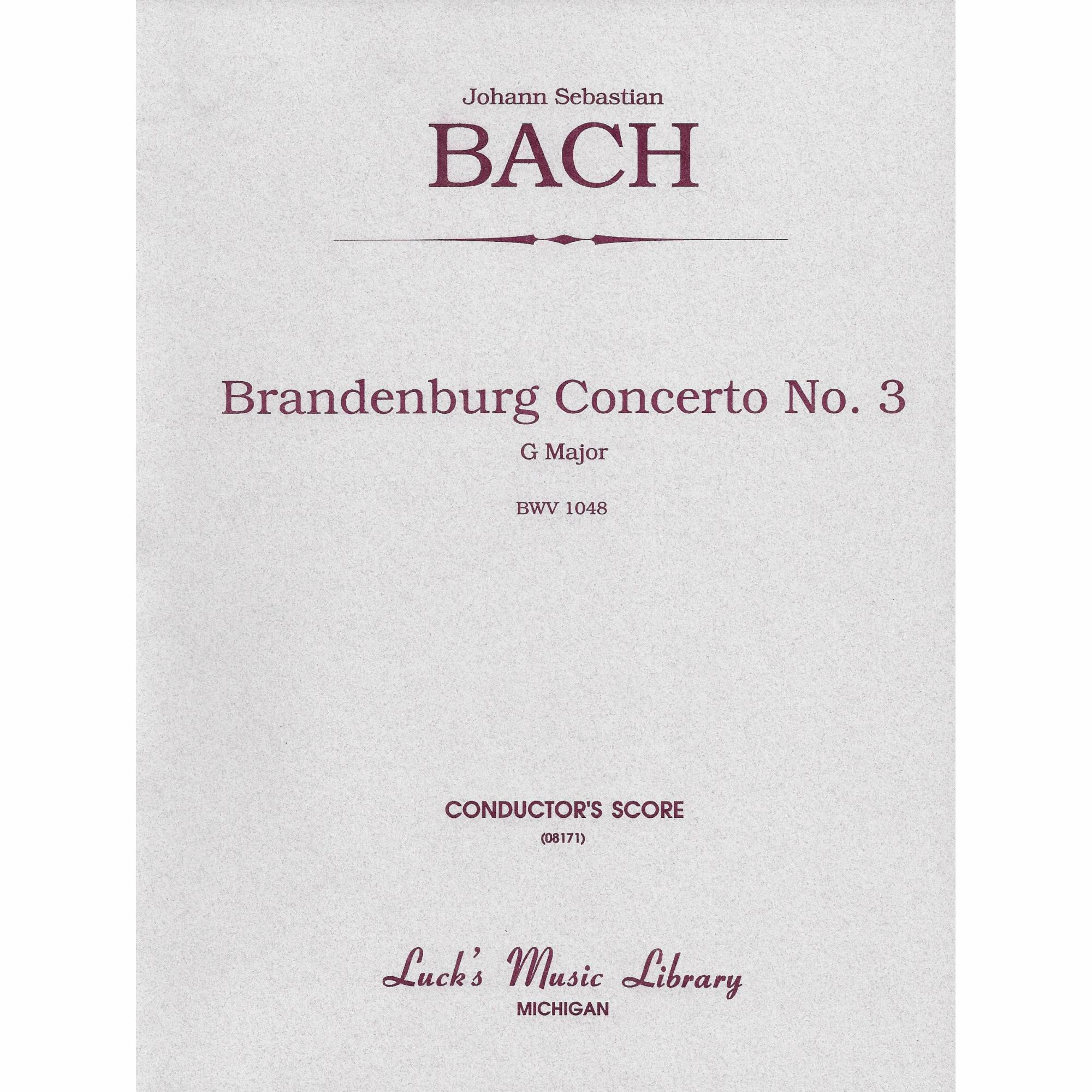 Bach -- Brandenburg Conceto No. 3 in G Major for String Orchestra